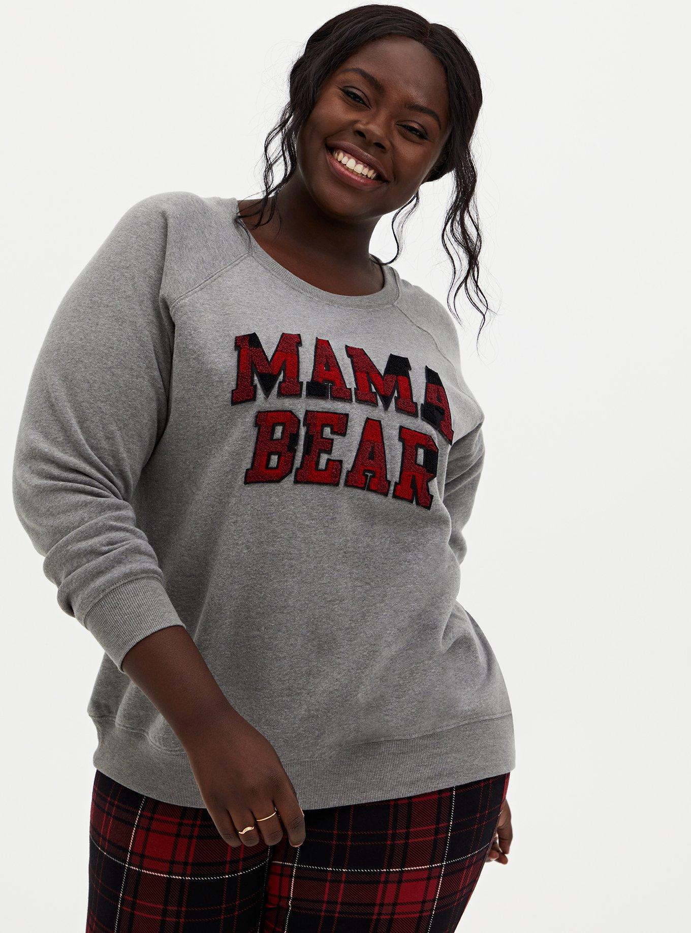 Torrid mama top bear sweatshirt