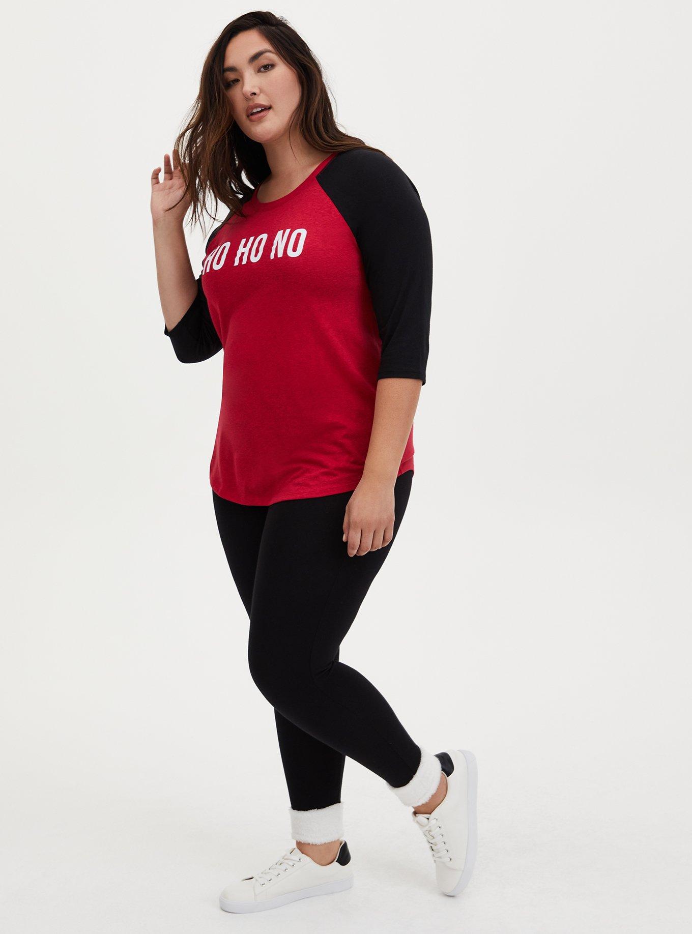 Plus Size Ho Ho No Red Classic Fit Graphic Tee, JESTER RED, alternate