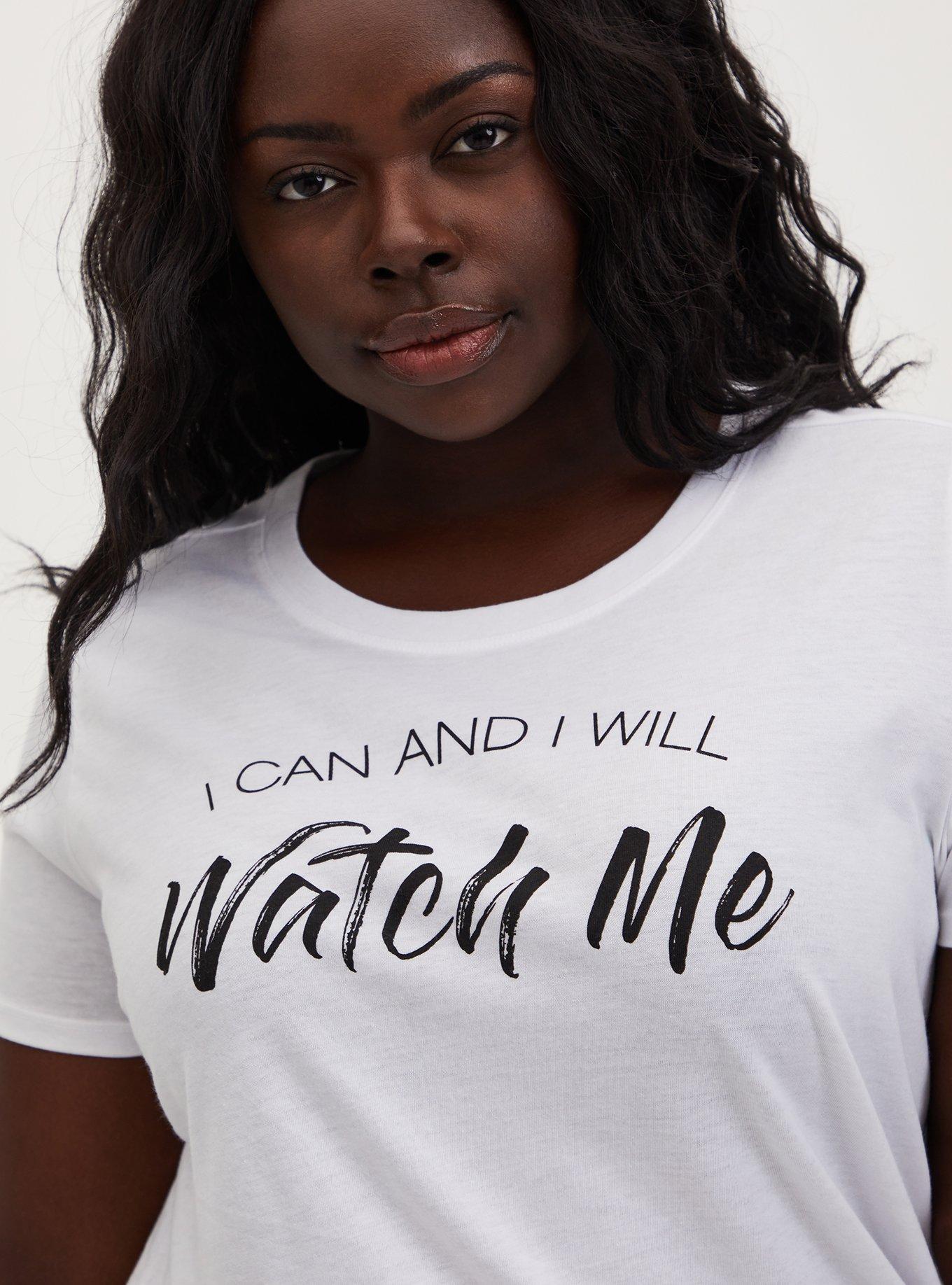 Watch Me Slim Fit Graphic Tee - White, BRIGHT WHITE, hi-res