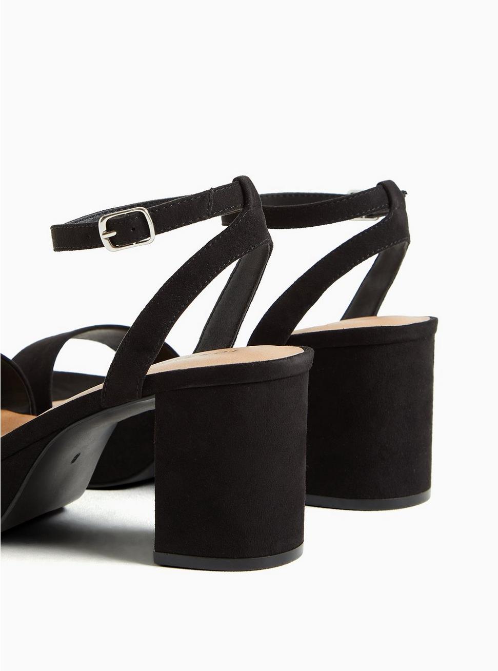 Plus Size Platform Block Heel Sandal (WW), BLACK, alternate