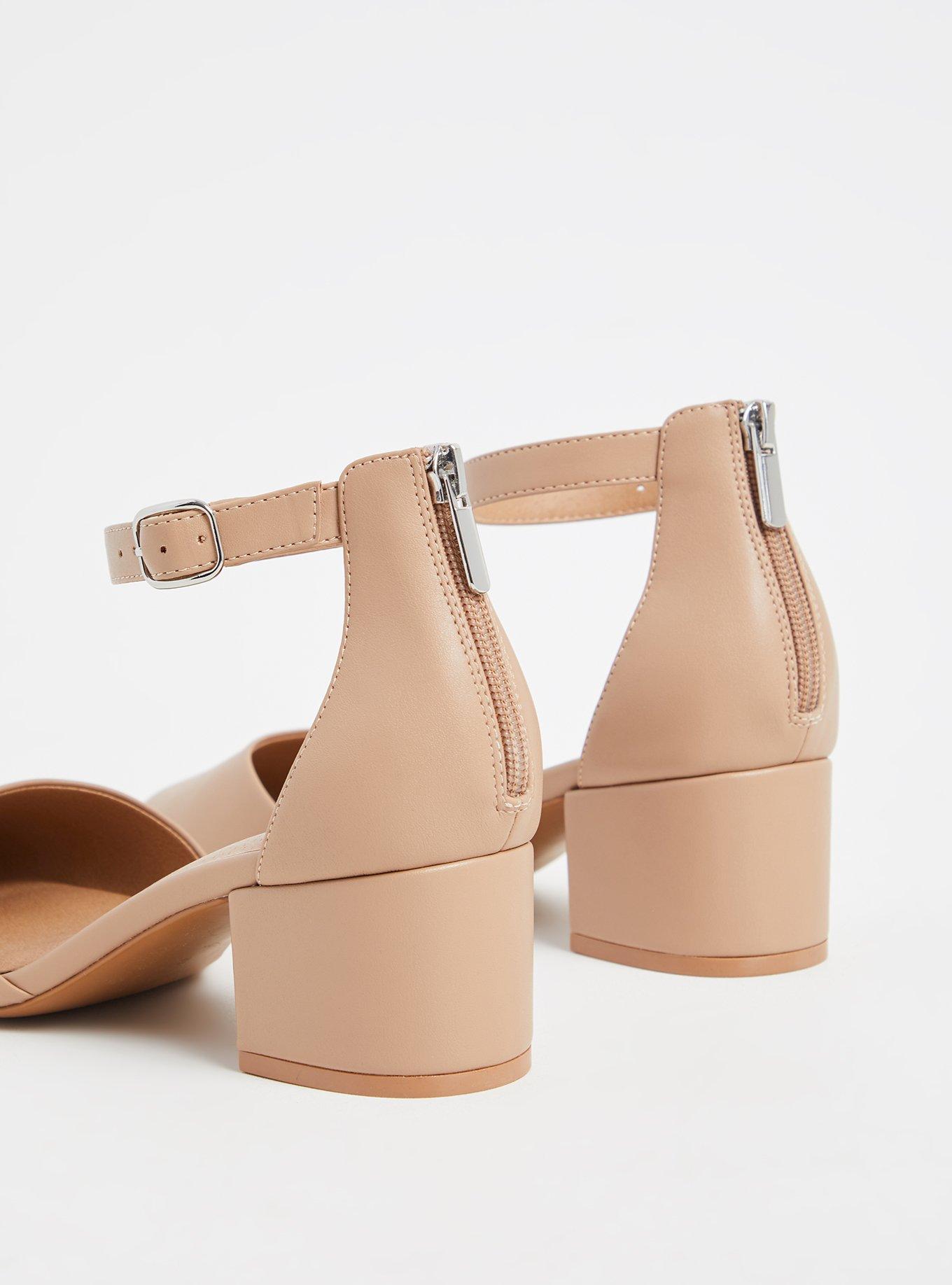 D'Orsay Block Heel Pump (WW), BEIGE, alternate