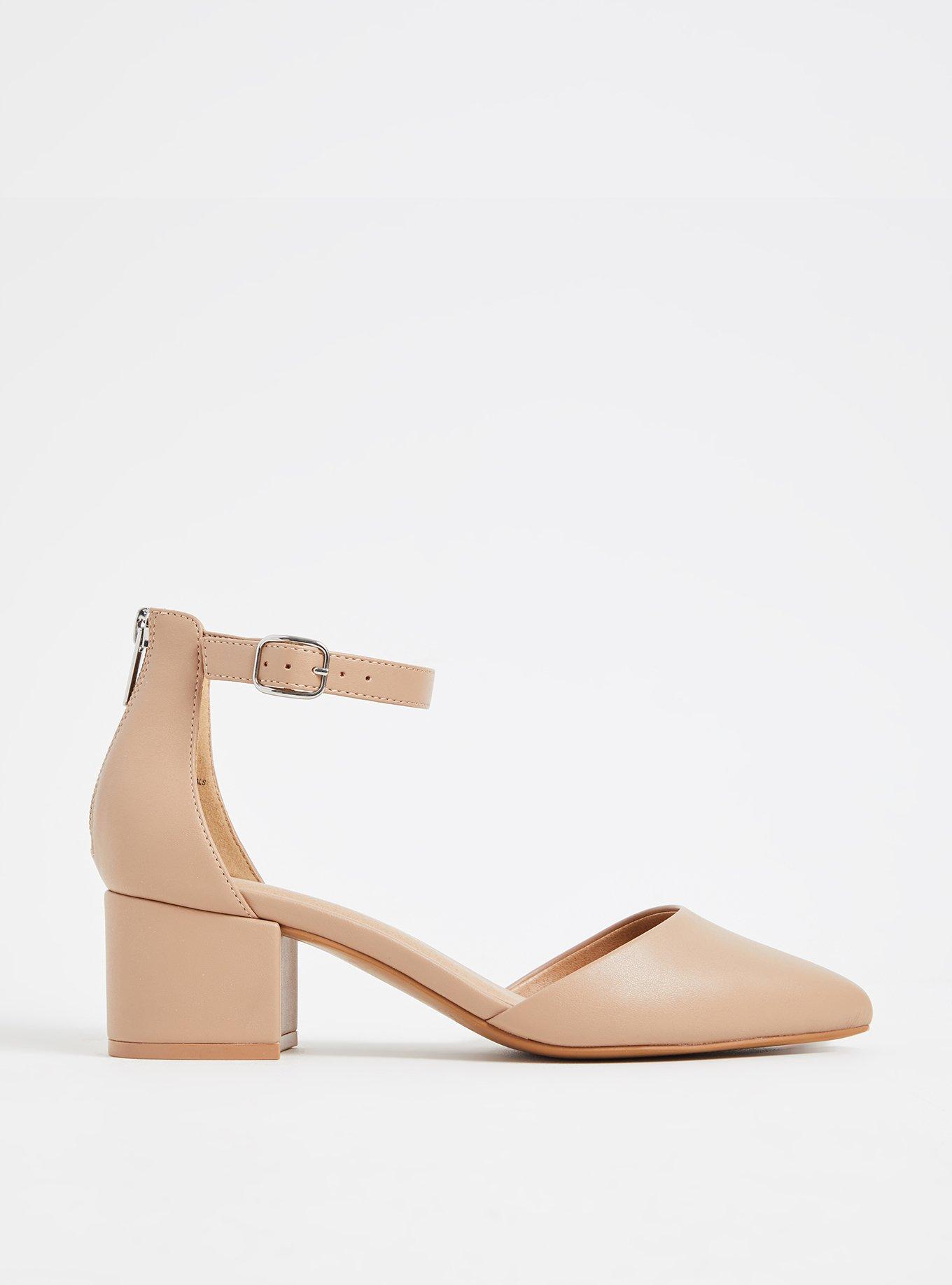 D'Orsay Block Heel Pump (WW), BEIGE, hi-res