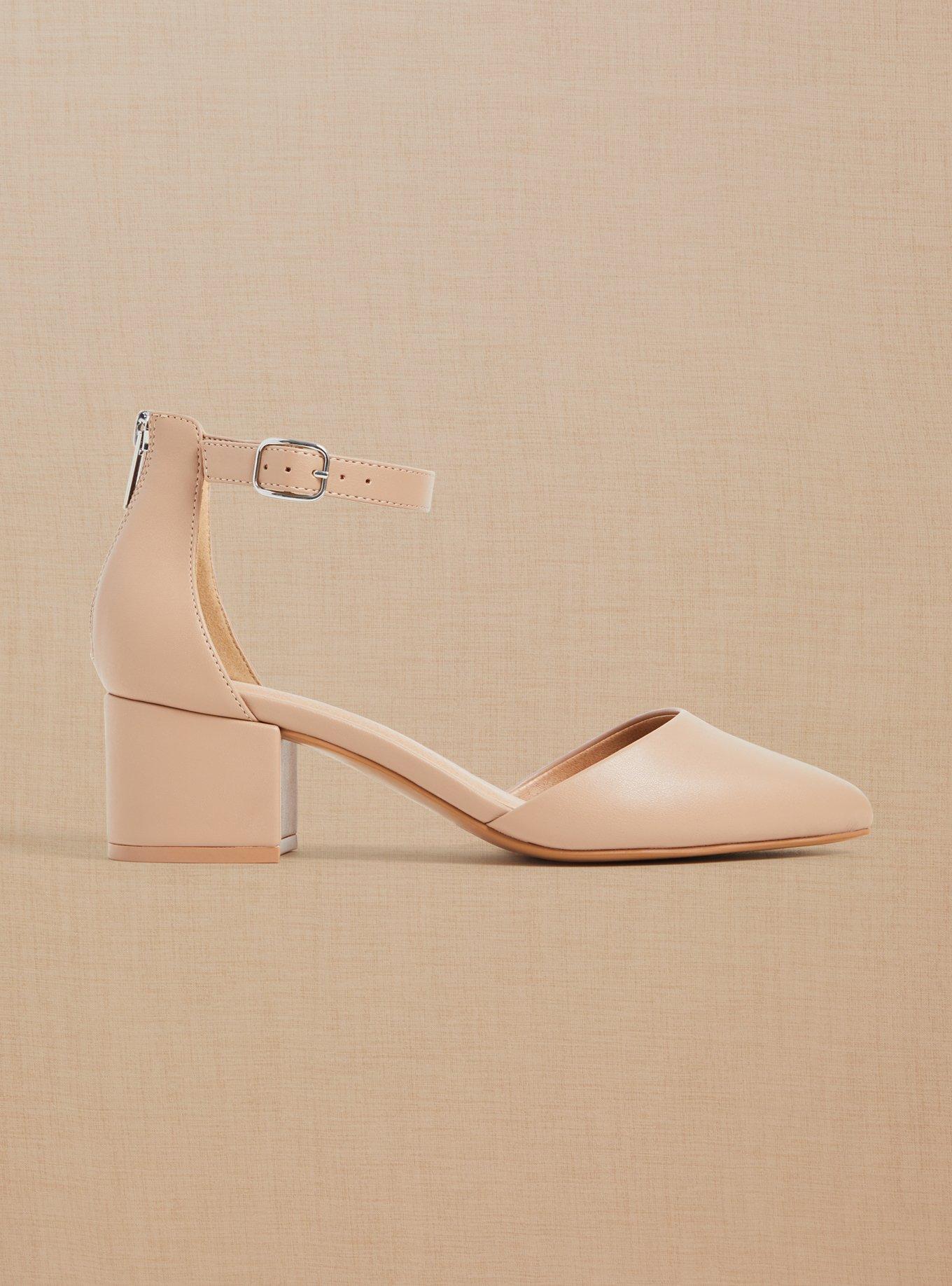 D'Orsay Block Heel Pump (WW), BEIGE, hi-res