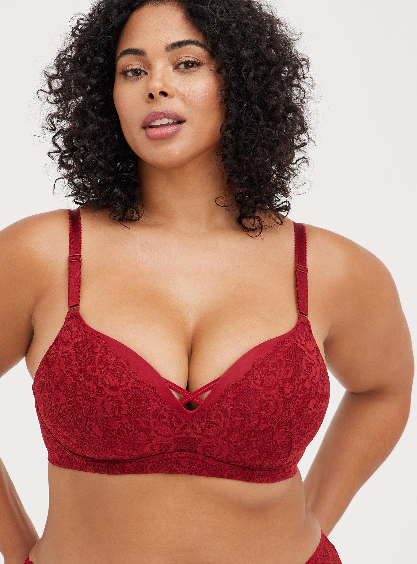 TORRID Sizes 40C, 44DD, 48D - Wire-Free Push-Up 360° Back Smoothing Bra NEW
