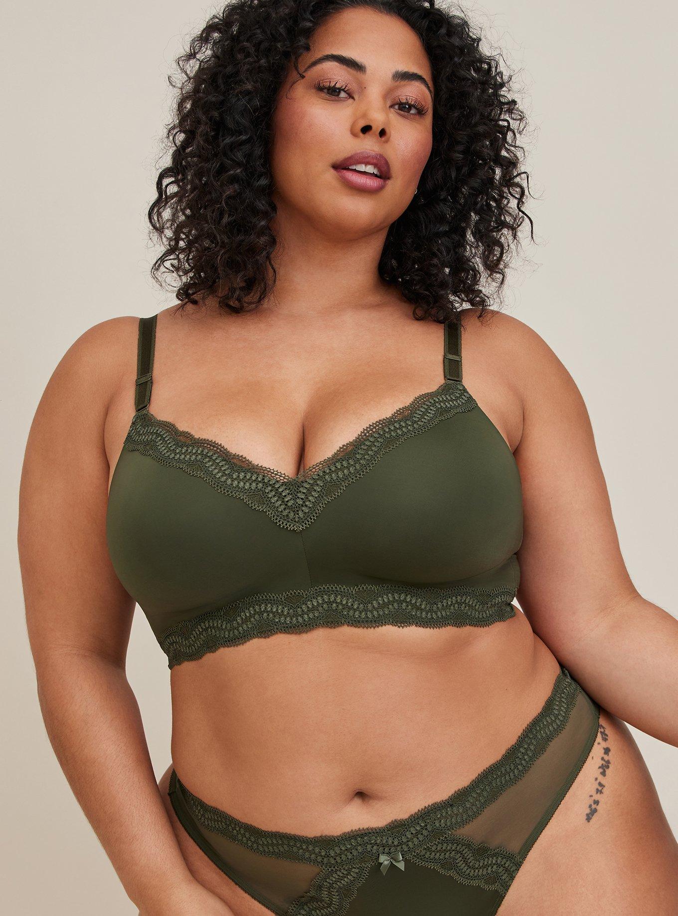 Lacey Everyday Wireless Bra in Forest