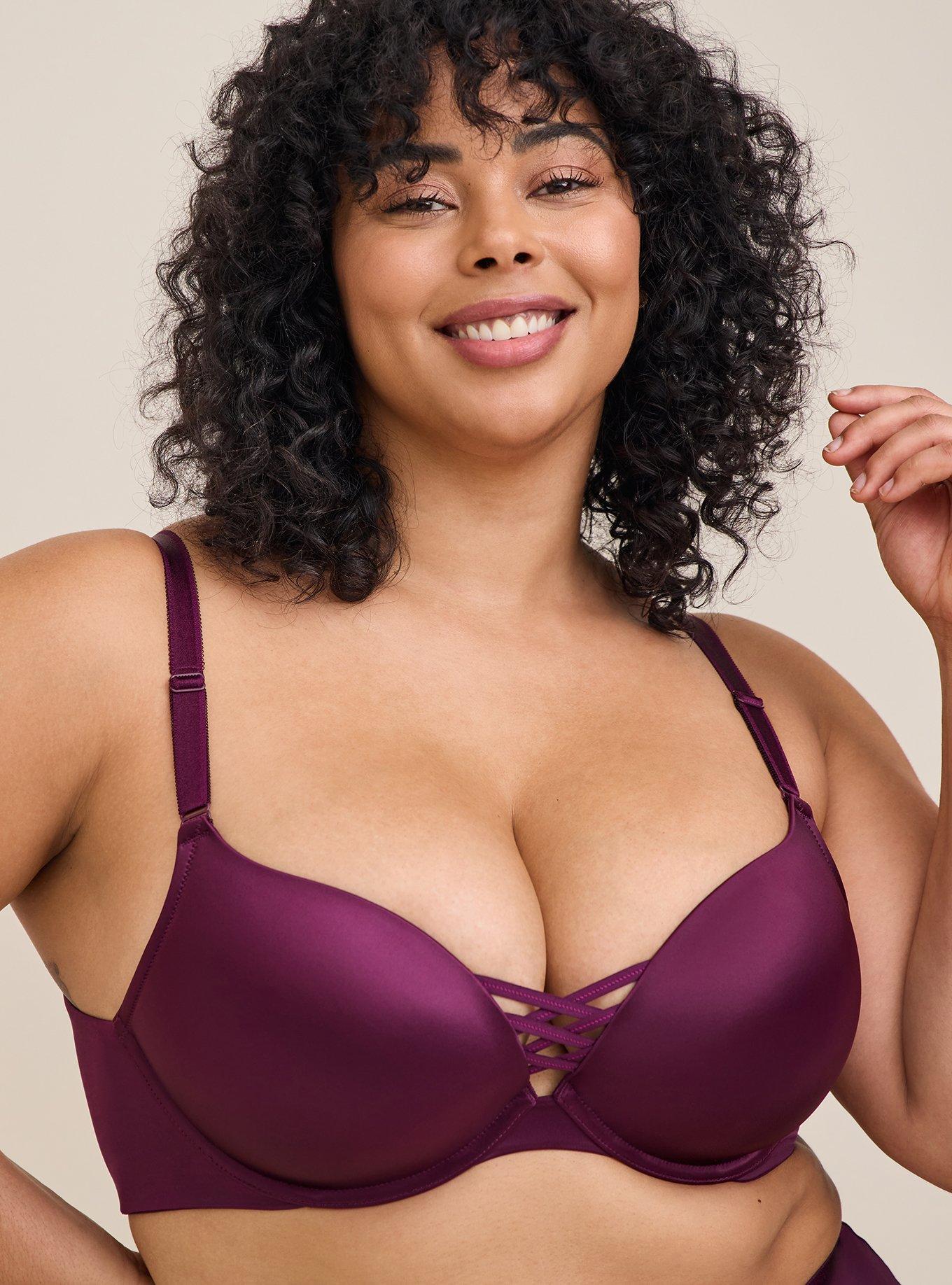 Plus Size - XO Plunge Push-Up Bra - Torrid