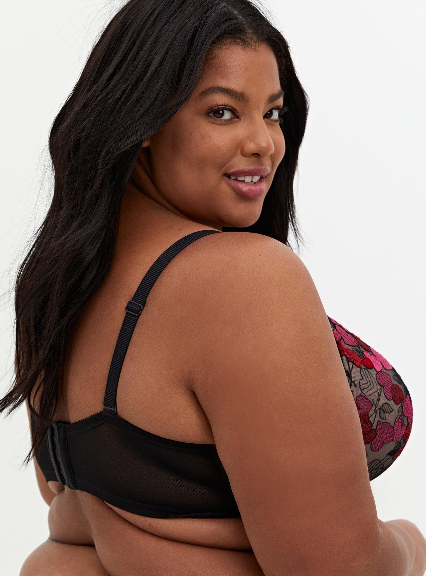 Plus Size - French Hearts 3 Piece Cup Bralette - Torrid