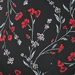 Perfect T-Shirt Front Close Bra, LARA VINE FLORAL RICH BLACK, swatch