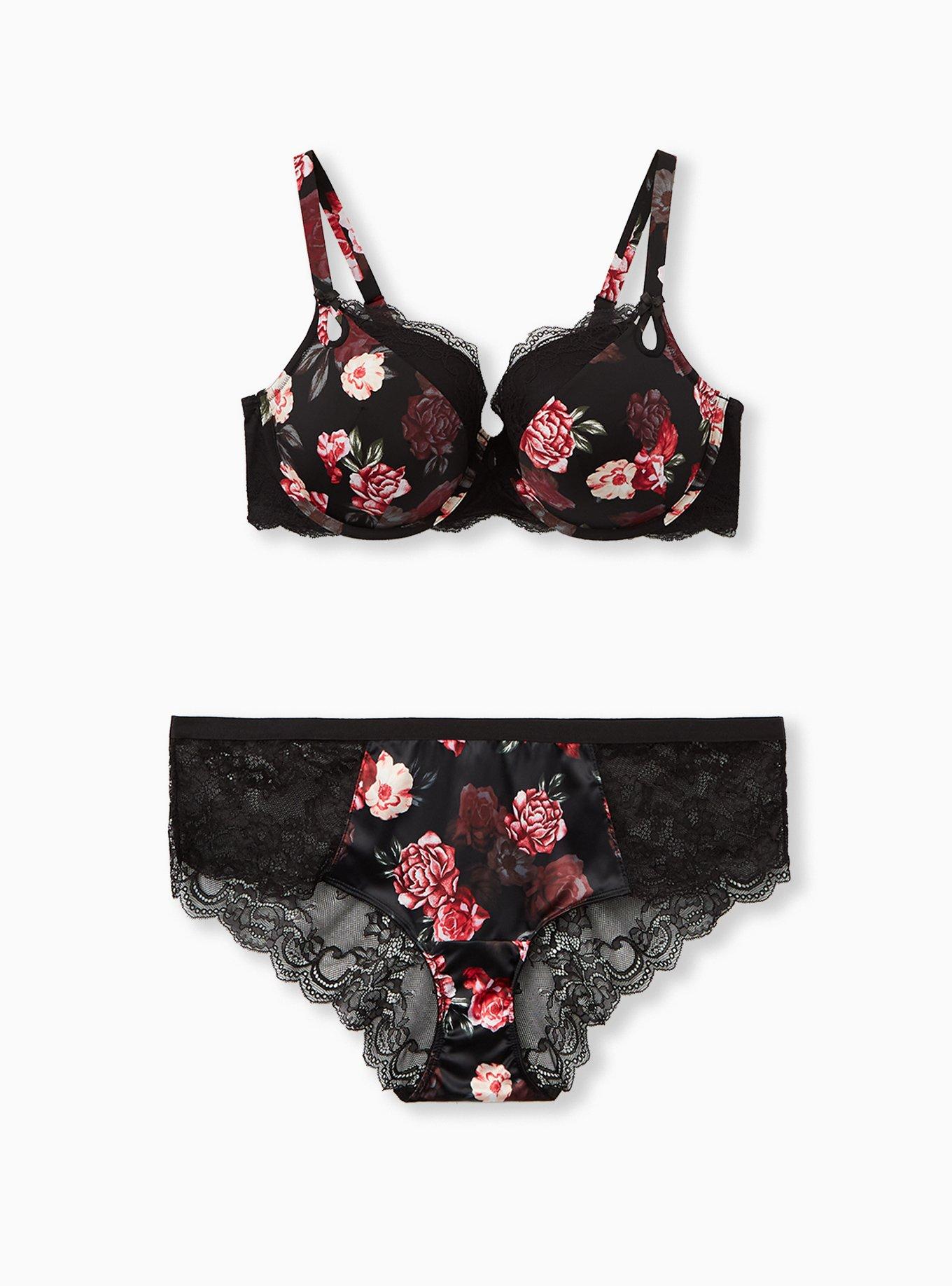 Plus Size Perfect T-Shirt Bra, MILLENIAL FLORAL, alternate