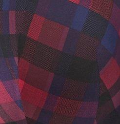 Plus Size Full-Coverage Balconette Lightly Lined Print 360° Back Smoothing™ Bra, MULTI BLOCK PLAID BLACK, swatch