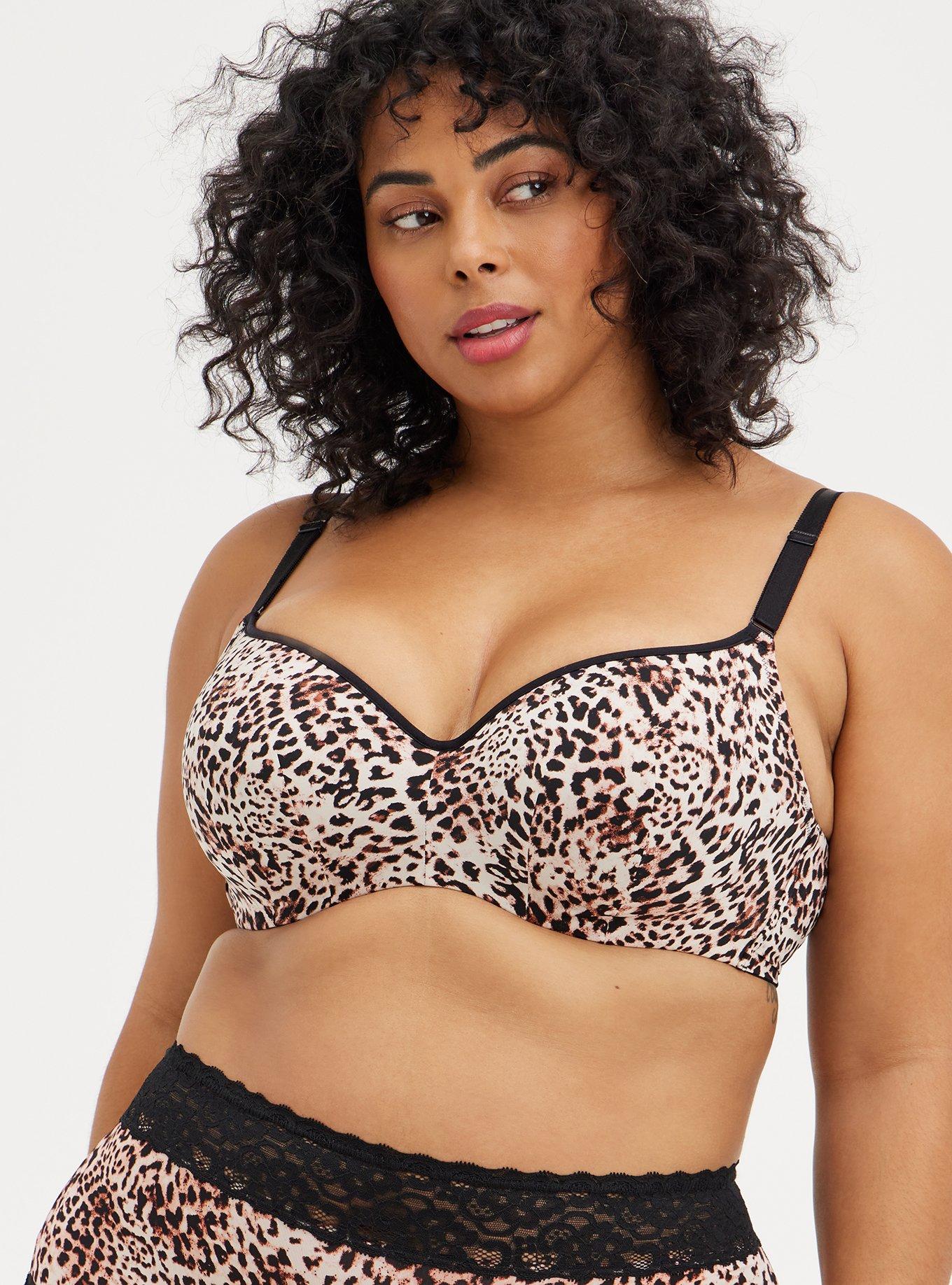 Plus Size FullCoverage Lightly Lined Print 360° Back