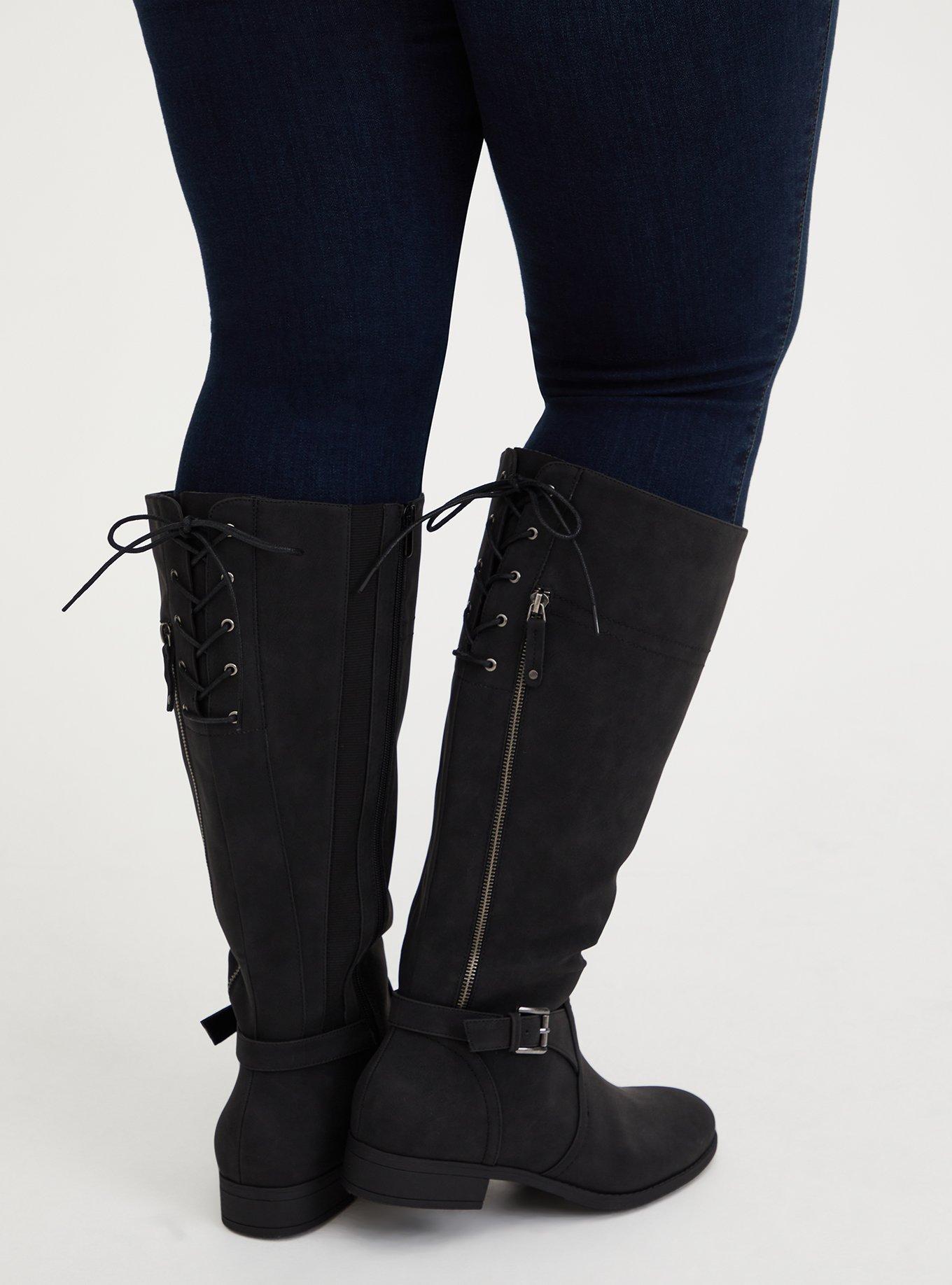 Torrid lace up knee high clearance boots