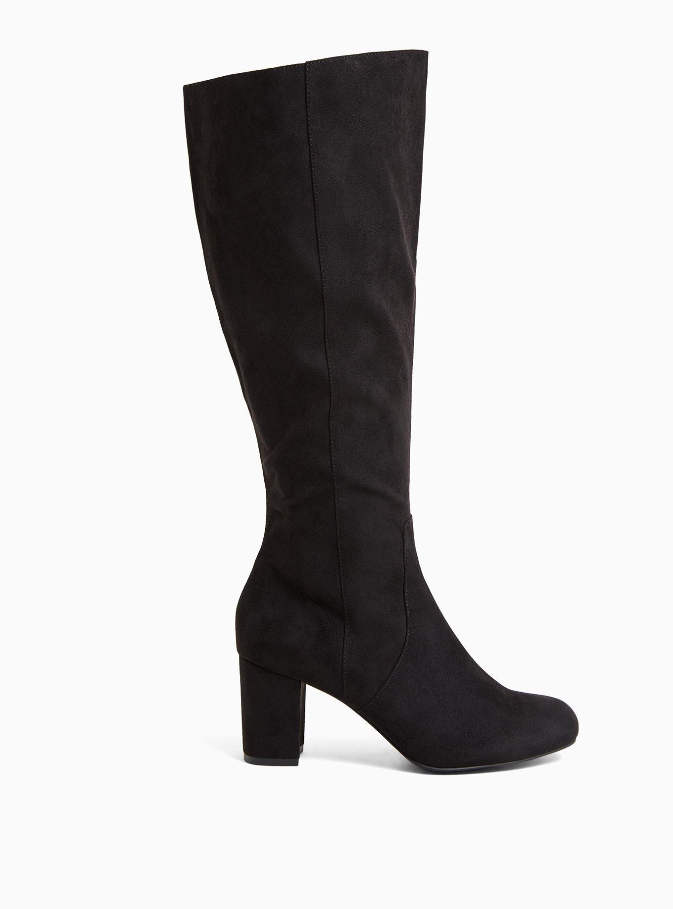 Plus Size Square Toe Block Heel Knee-High Boot (WW), , hi-res