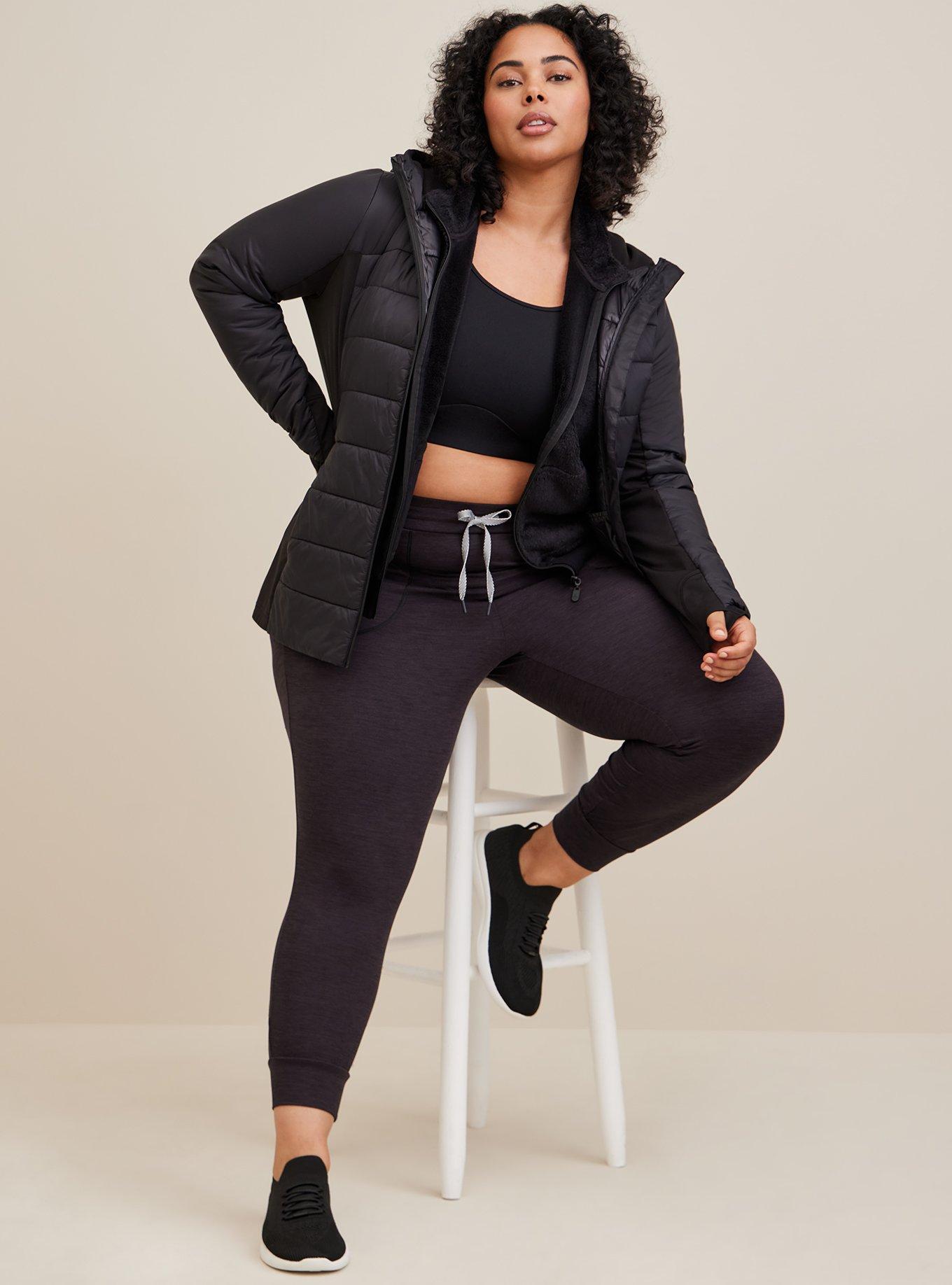 Black plus size jacket best sale