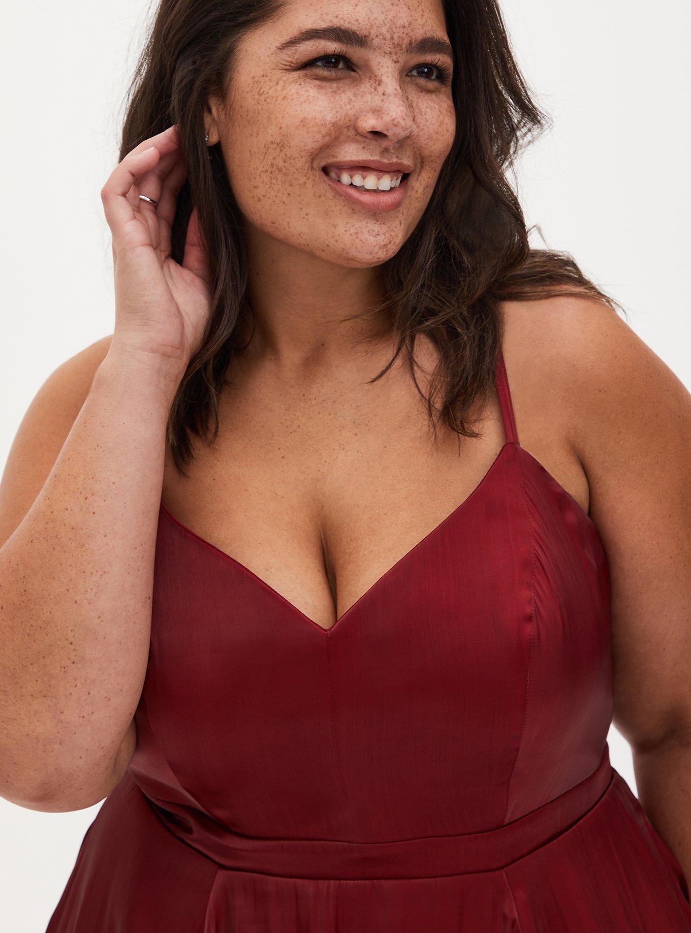 Mini Satin Dress, BIKING RED, alternate