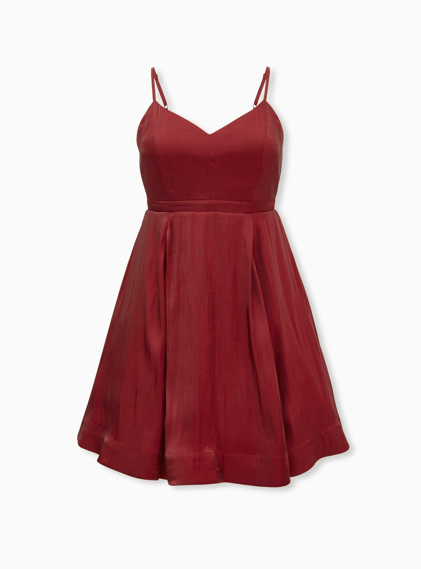 Plus Size Mini Satin Dress Torrid