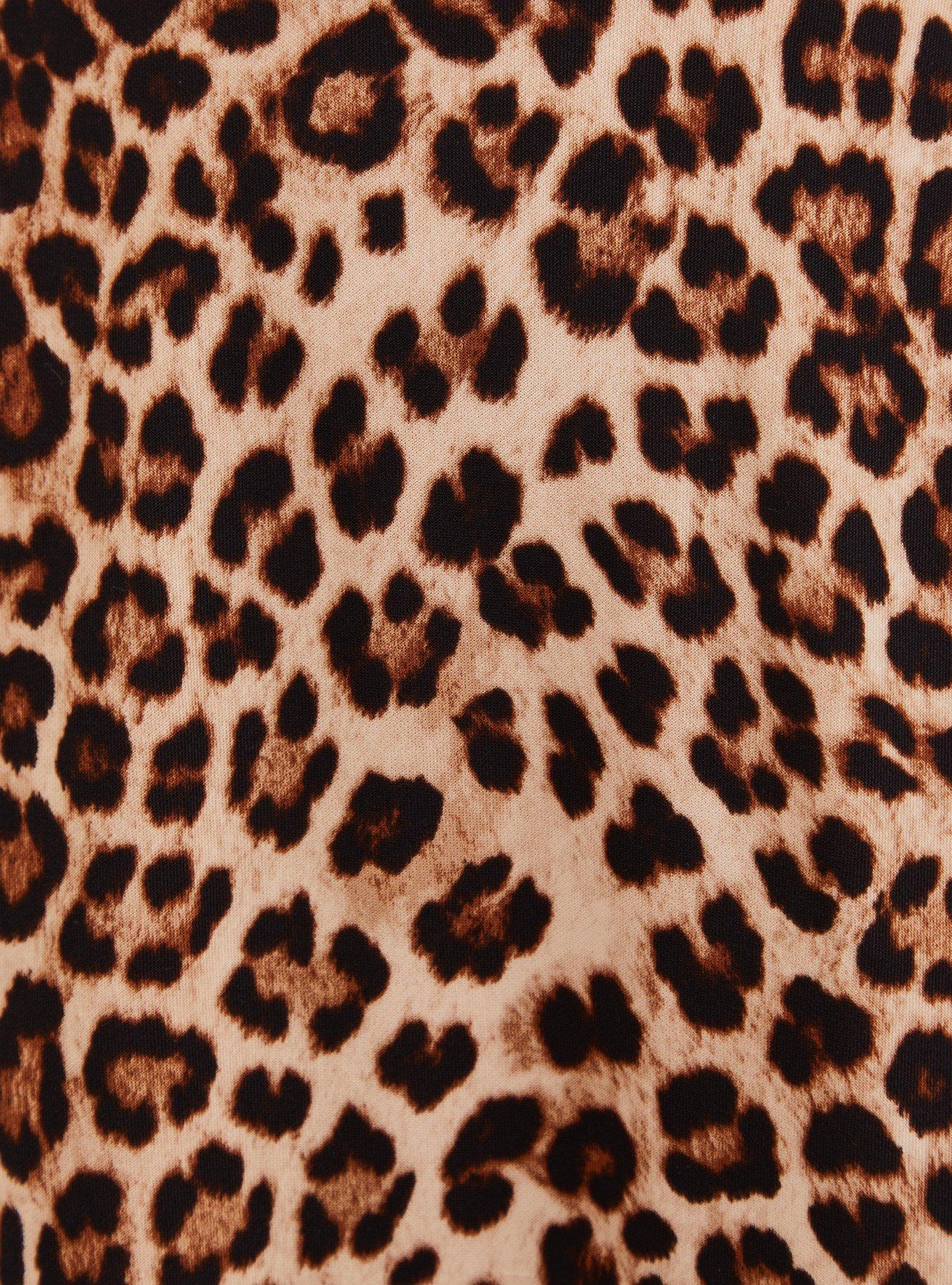 Plus Size - Leopard Sweetheart Skater Midi Dress - Torrid