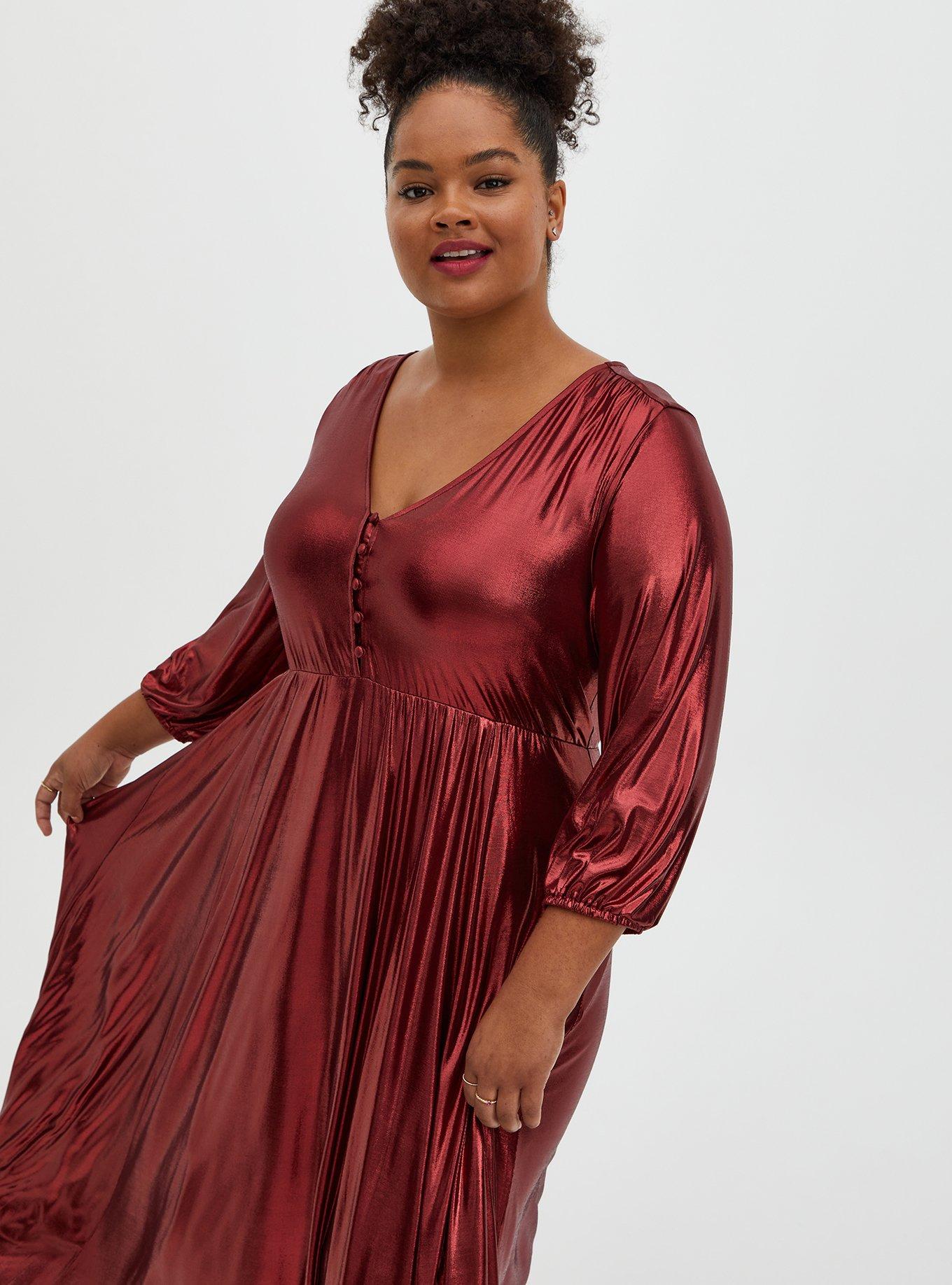 Torrid red velvet clearance dress