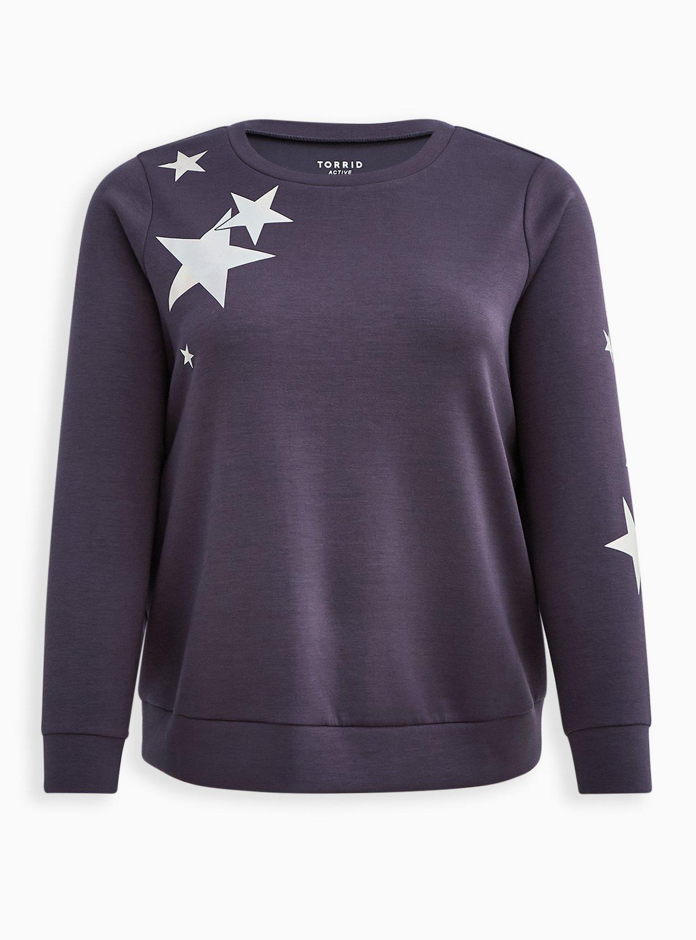 Cupro Long Sleeve Active Sweatshirt, NINE IRON, hi-res