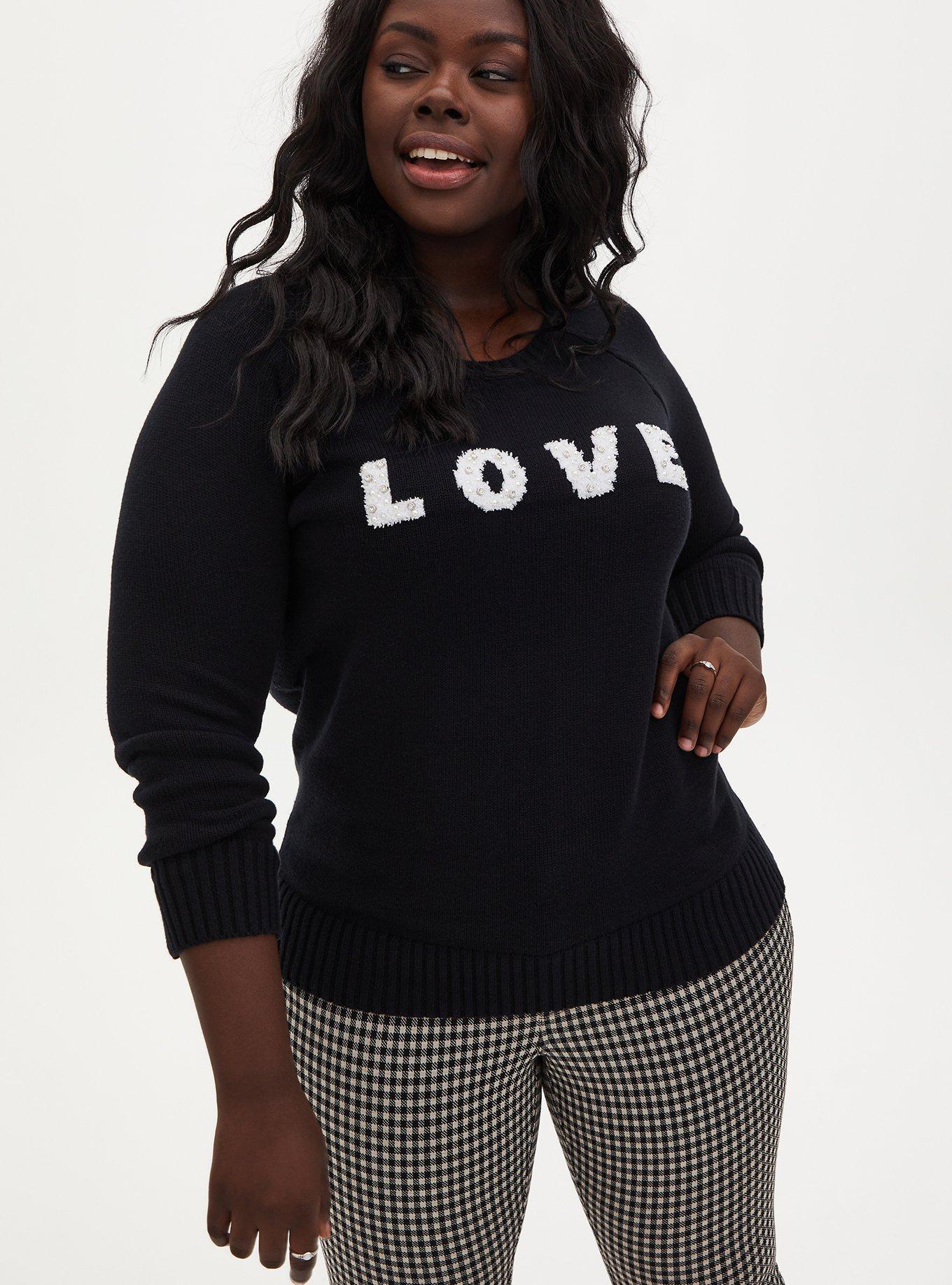 Plus Size Cotton Pullover Raglan Sweater Torrid