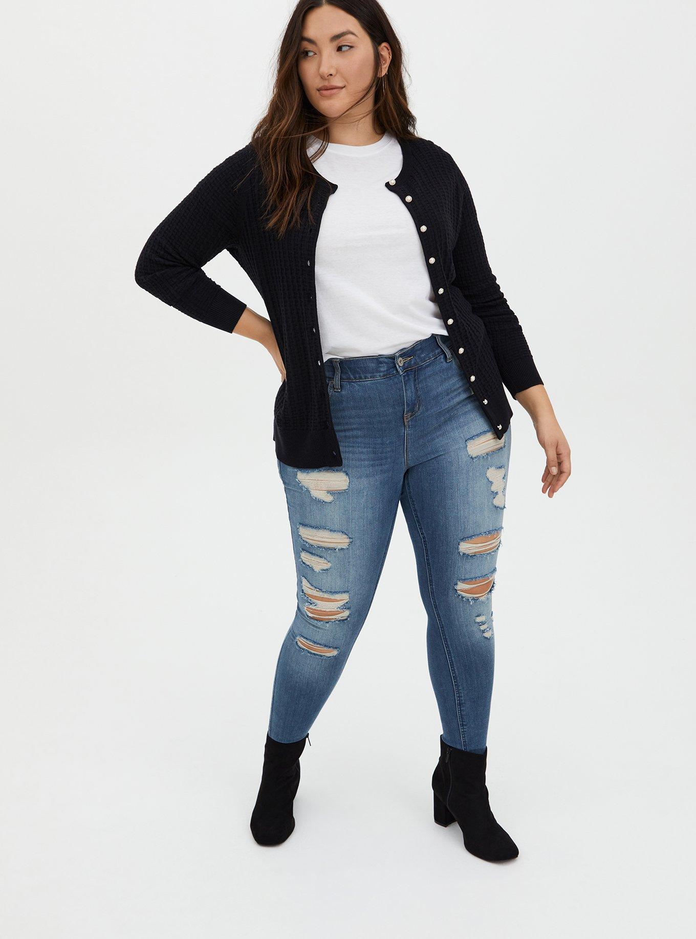 Cardigan Embellished Button Sweater, , alternate