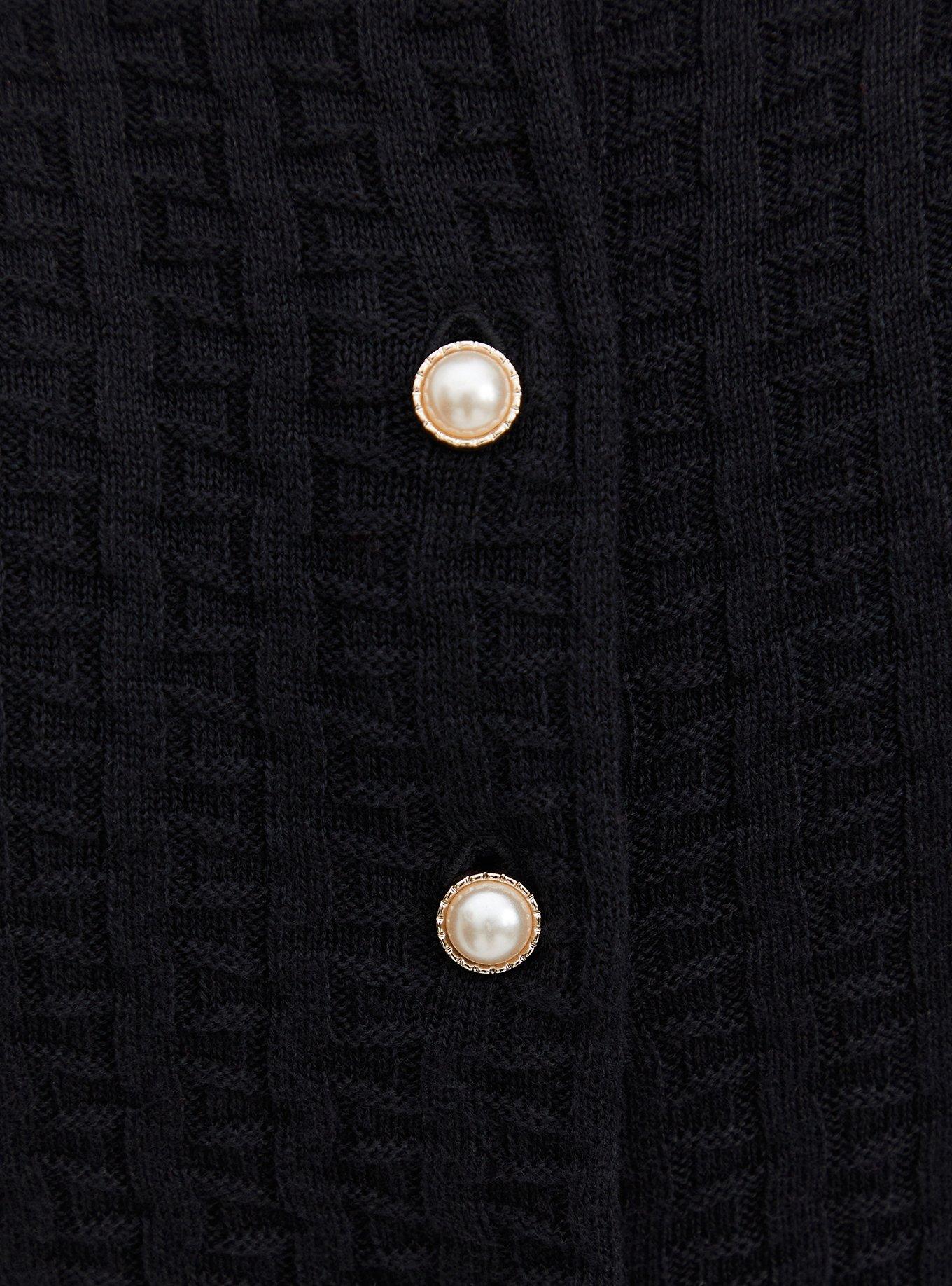 Cardigan Embellished Button Sweater, , alternate