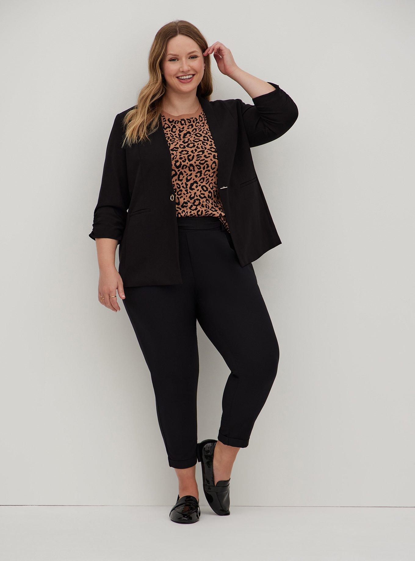 Plus Size - Collarless Classic Fit Blazer - Torrid