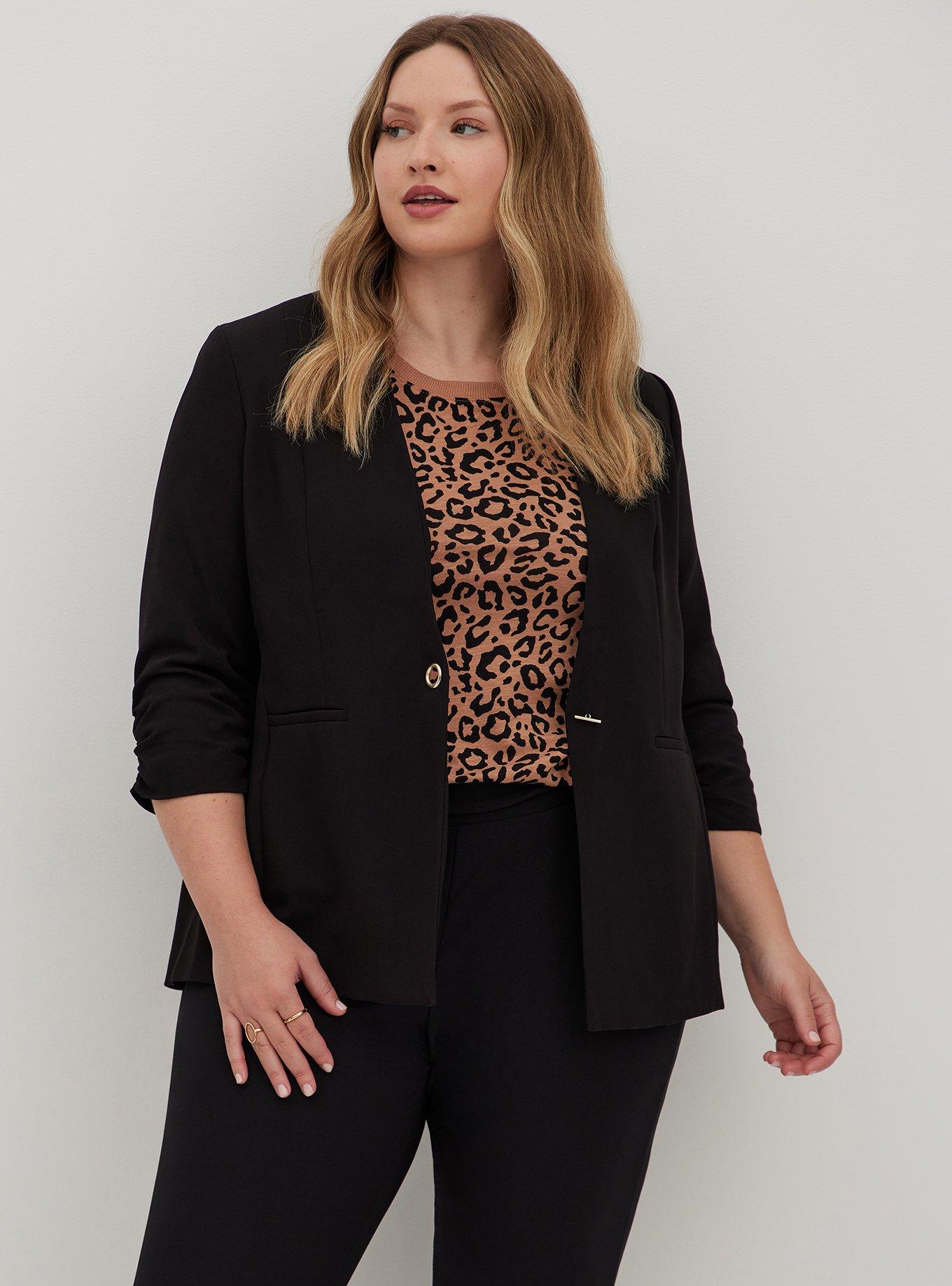 Blazer Plus Size Classic Black