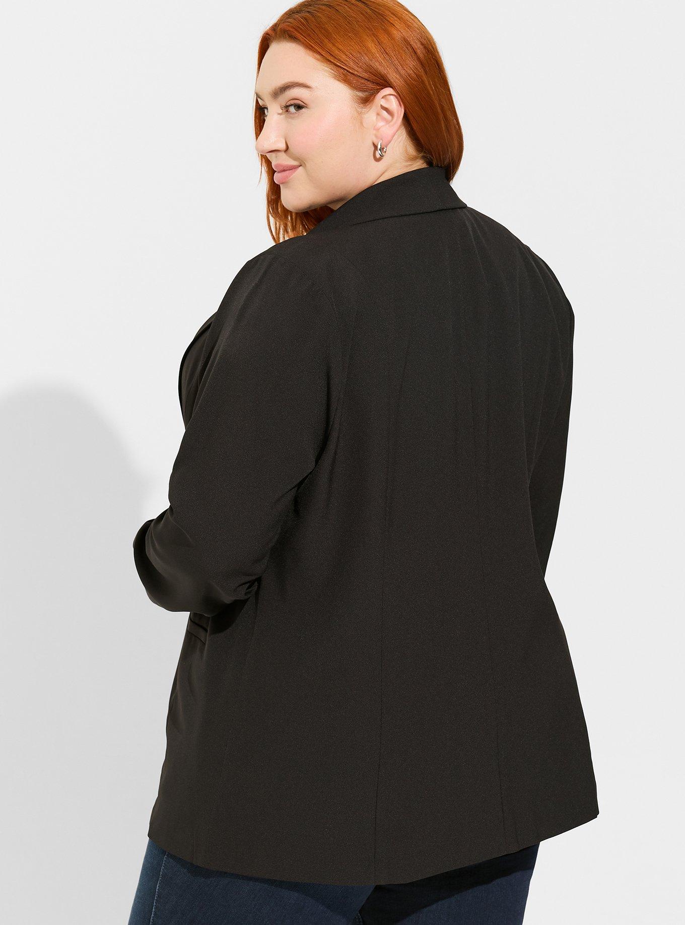 Plus Size - City Twill Longline Belted Vest - Torrid