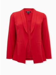 Studio Crepe Classic Shawl Collar Blazer, JESTER RED, hi-res