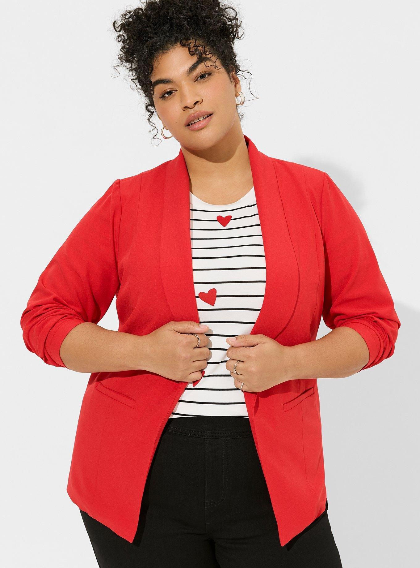 Plus Size - Parker Studio Crepe Blazer - Torrid