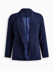 Studio Crepe Classic Shawl Collar Blazer, MEDEVIAL BLUE, hi-res