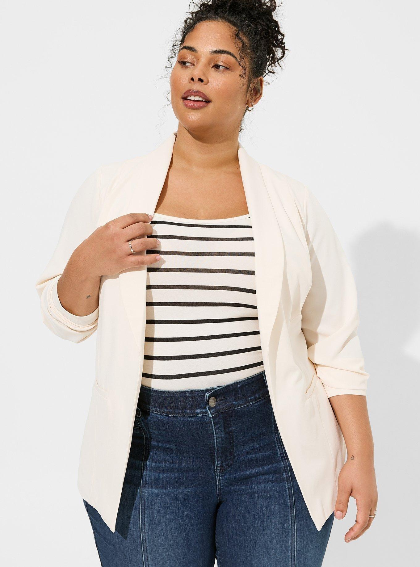 Plus Size - City Twill Longline Belted Vest - Torrid