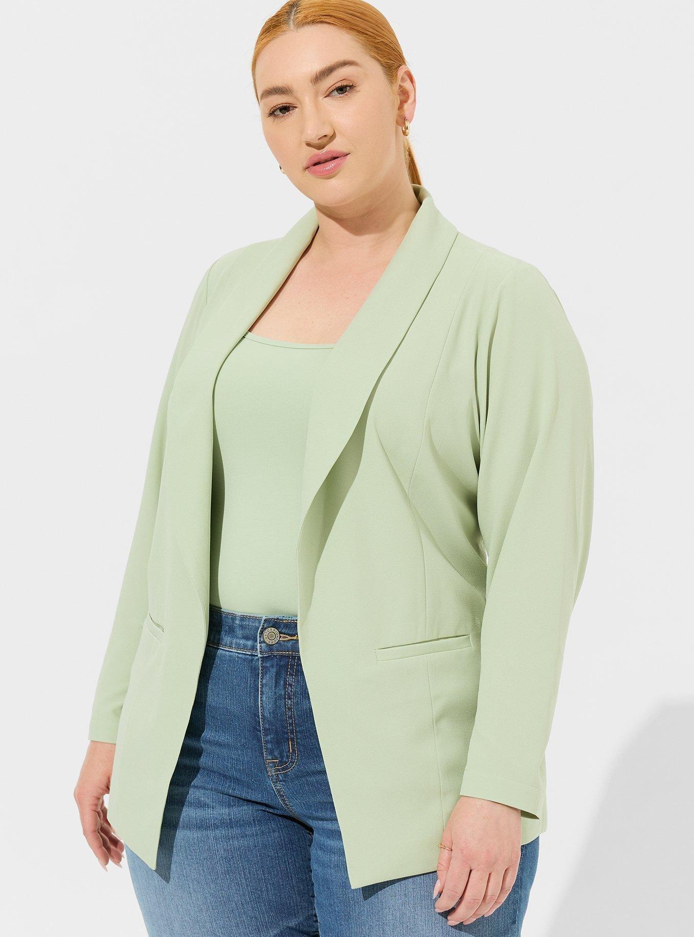 Plus Size - Parker Studio Crepe Blazer - Torrid