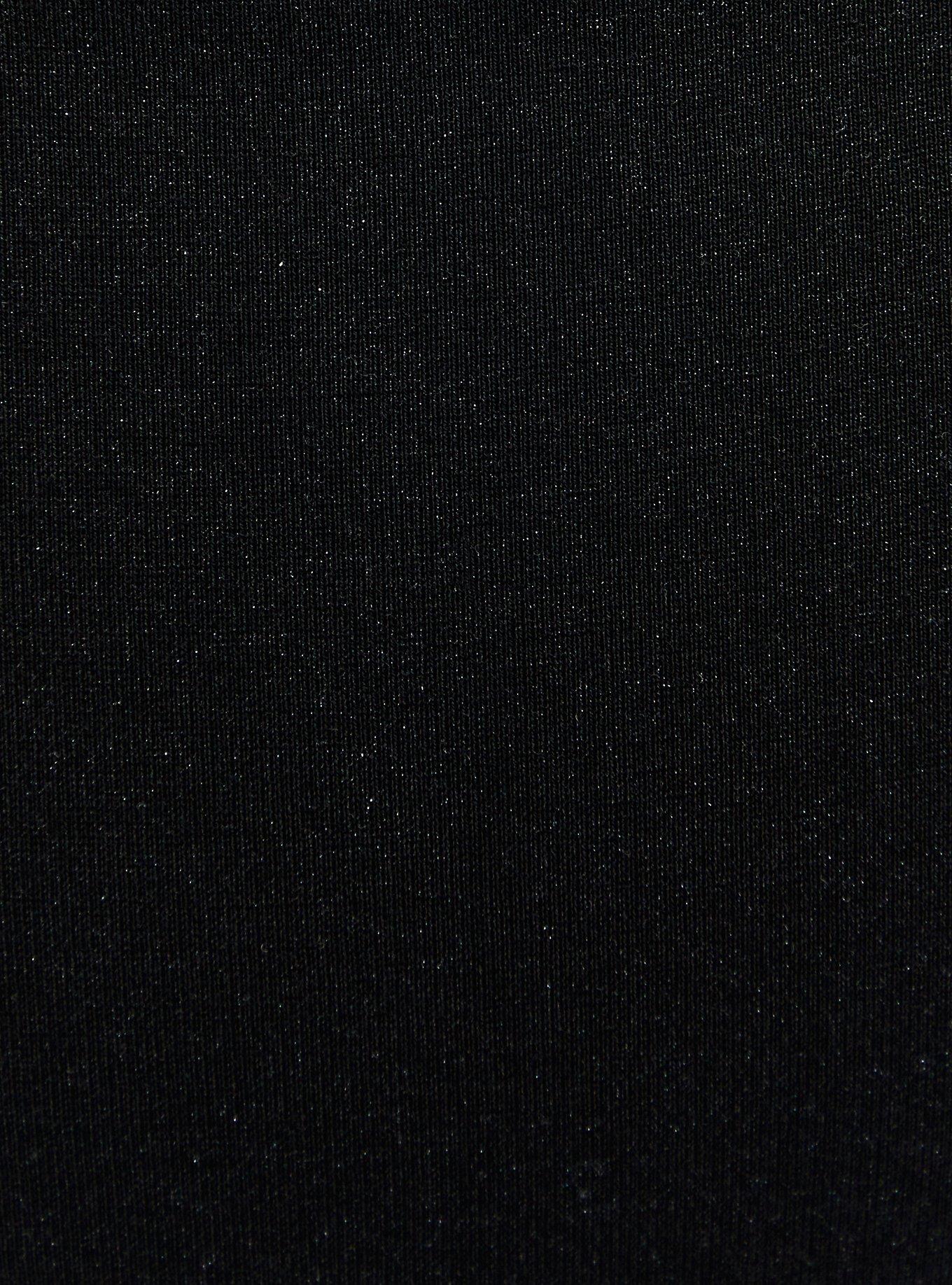 Plus Size Bombshell Skinny Pant - Premium Ponte Shimmer Black , DEEP BLACK, alternate