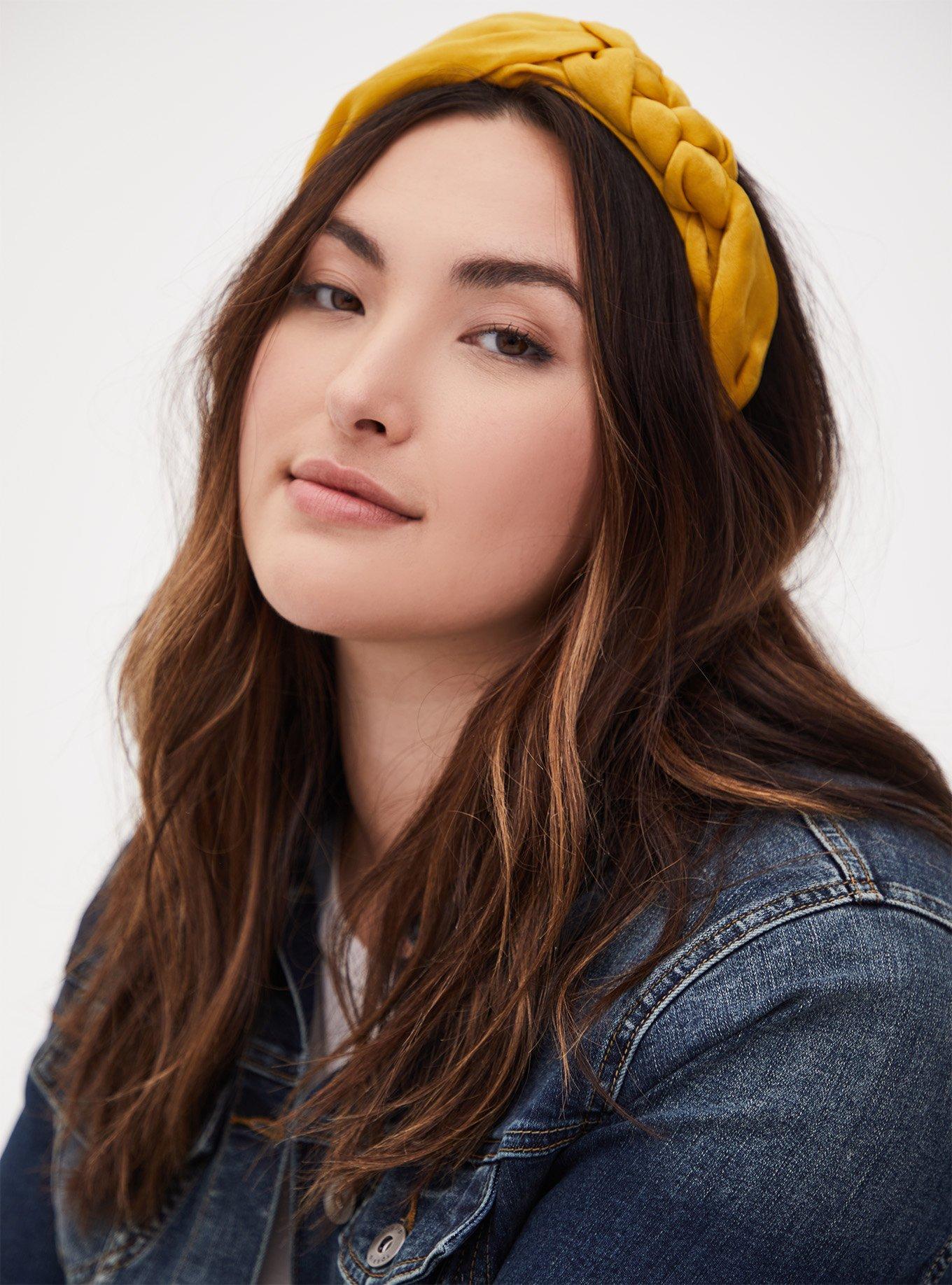 Plus Size Mustard Yellow Braided Headband Torrid