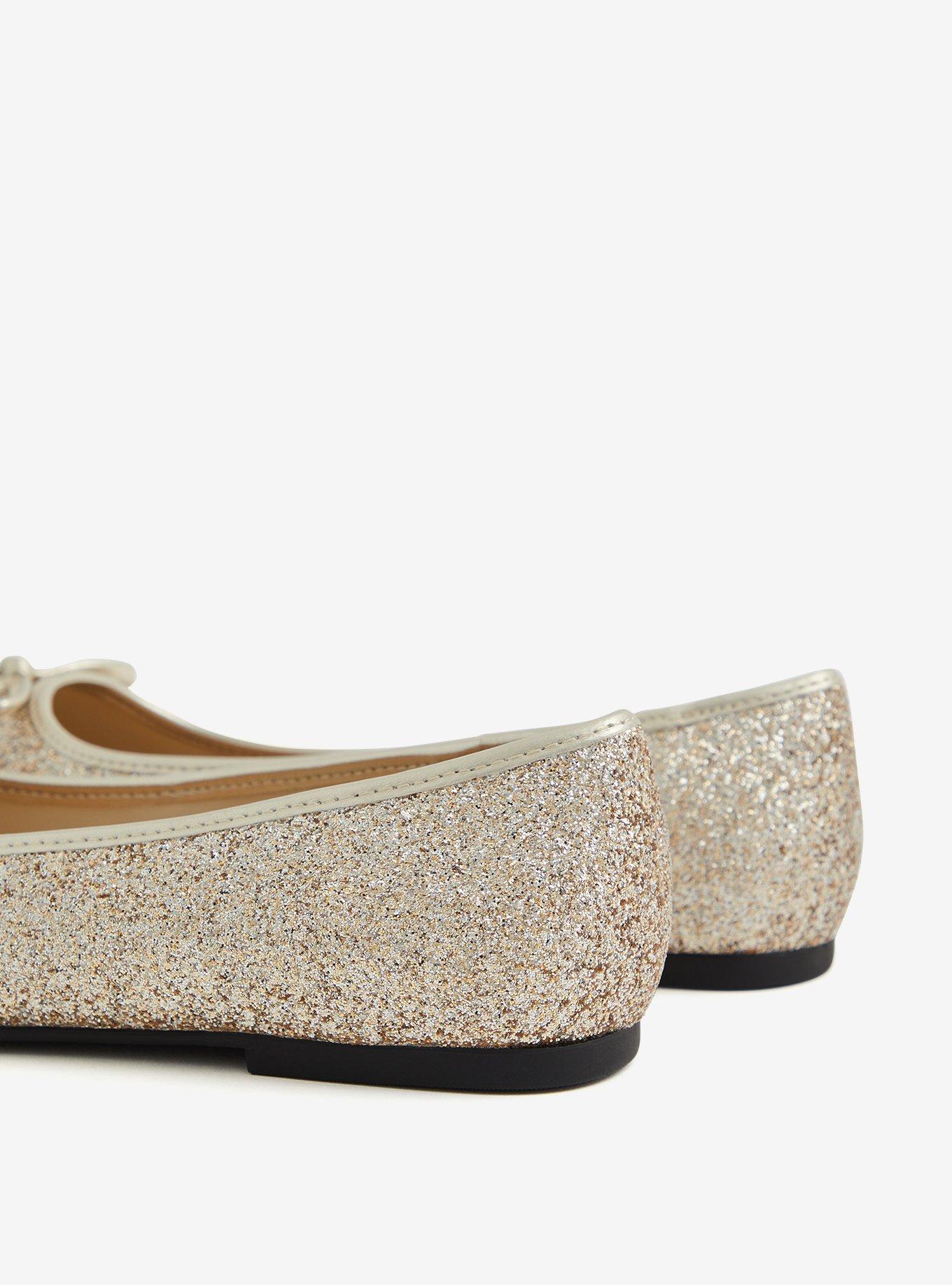 Glitter Ballet Flat (WW), GOLD, alternate