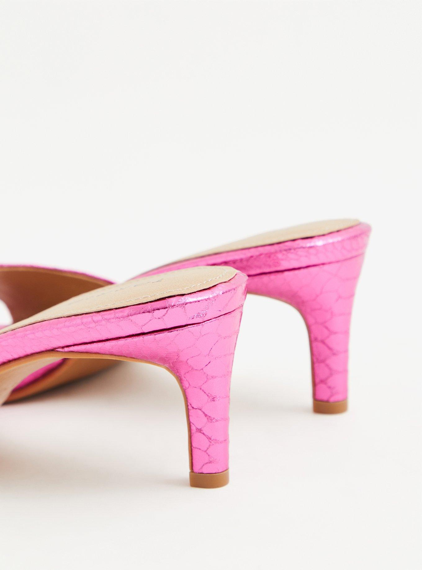 Neon mule heels sale