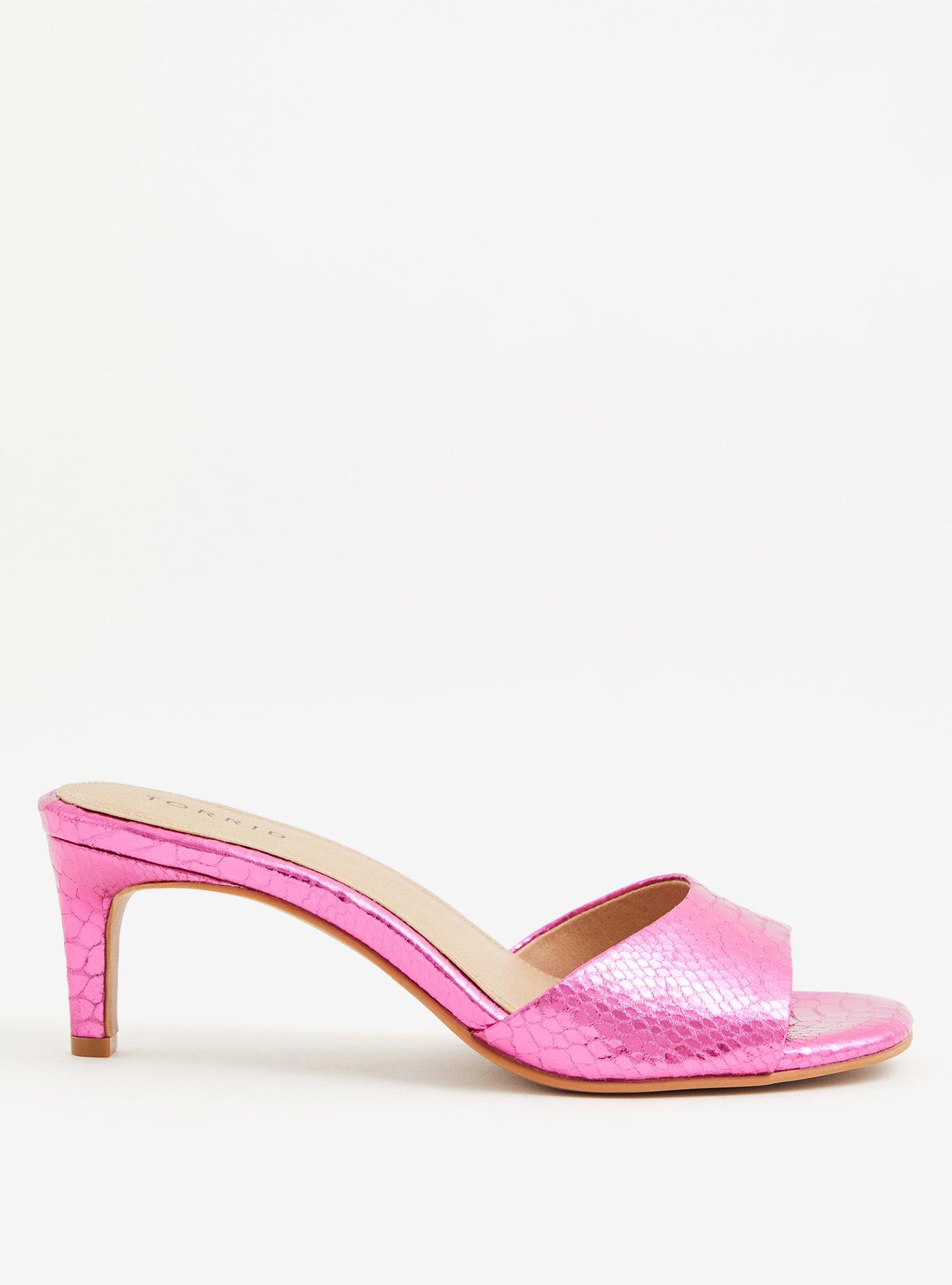 Neon on sale pink mules