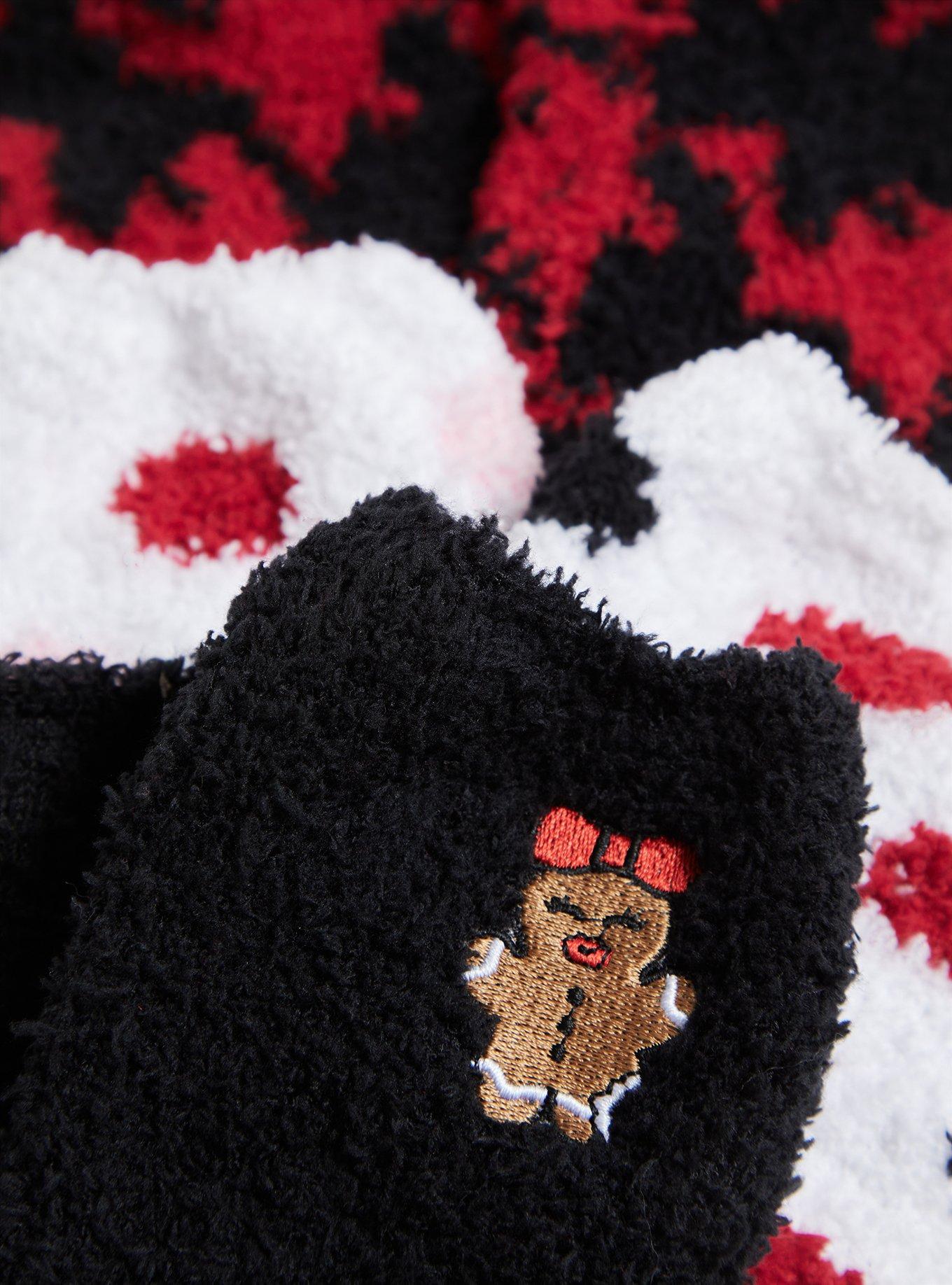 Plus Size Betsey Johnson Black & Red Holiday Socks Pack - Pack of 3, MULTI, alternate