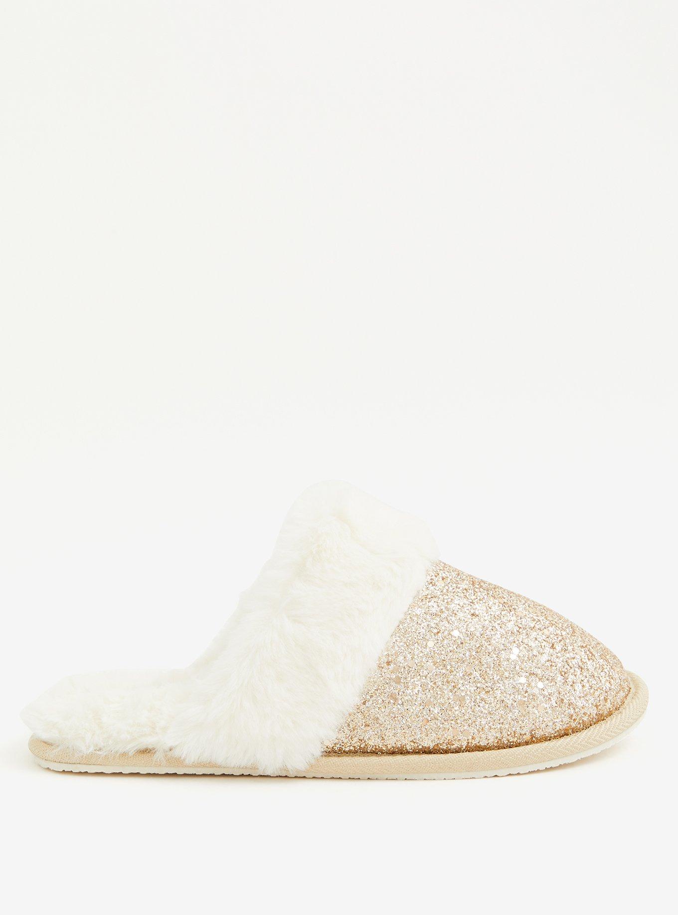 Plus Size Slip-On Slipper (WW), GOLD, alternate