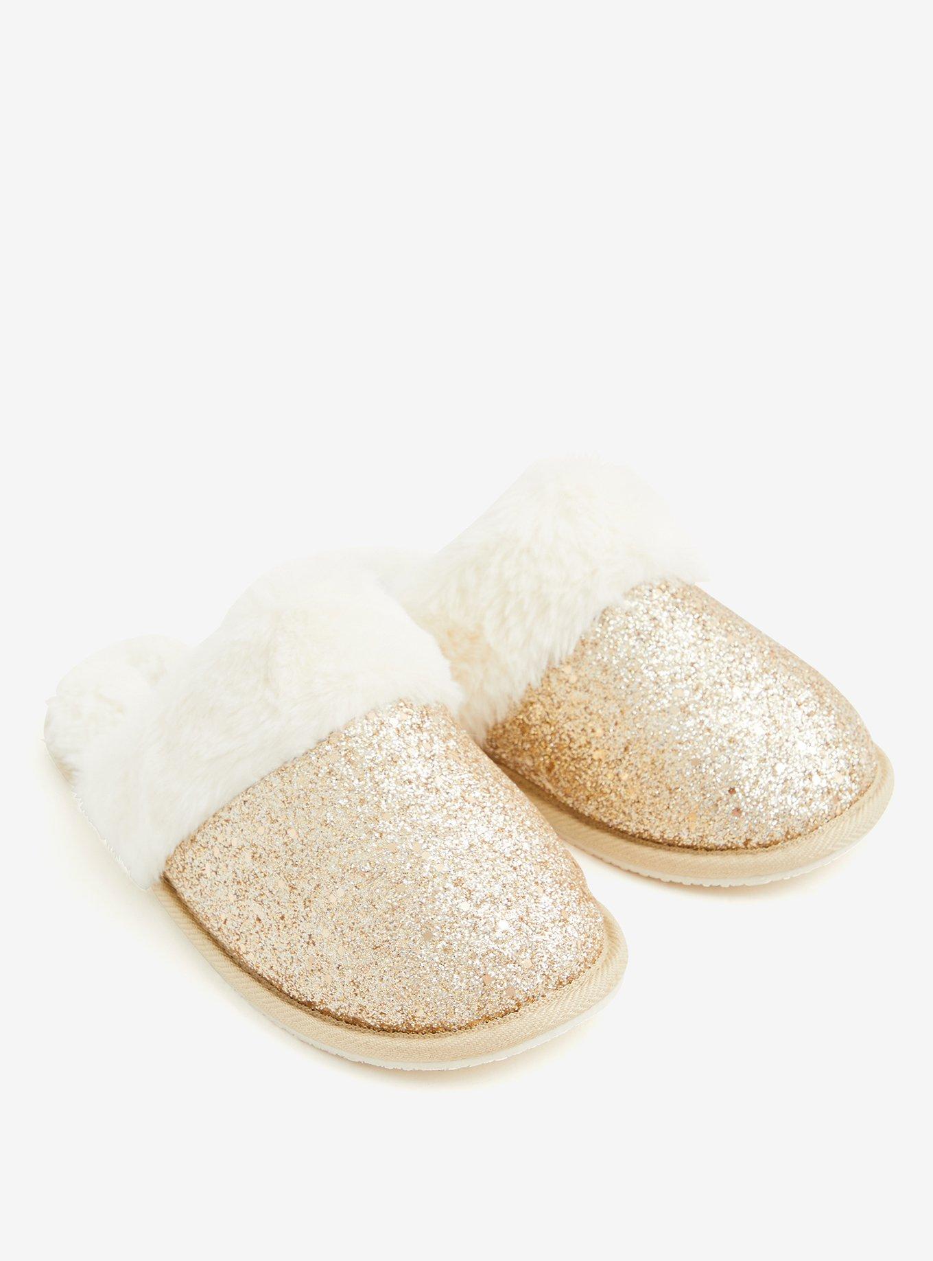 Plus Size Slip-On Slipper (WW), GOLD, alternate