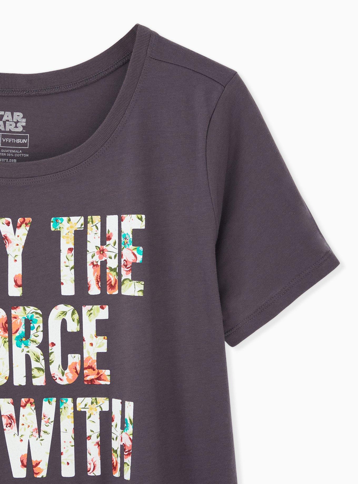 Plus Size Star Wars Force Slim Fit Crew Tee - Dark Slate Grey, NINE IRON, alternate