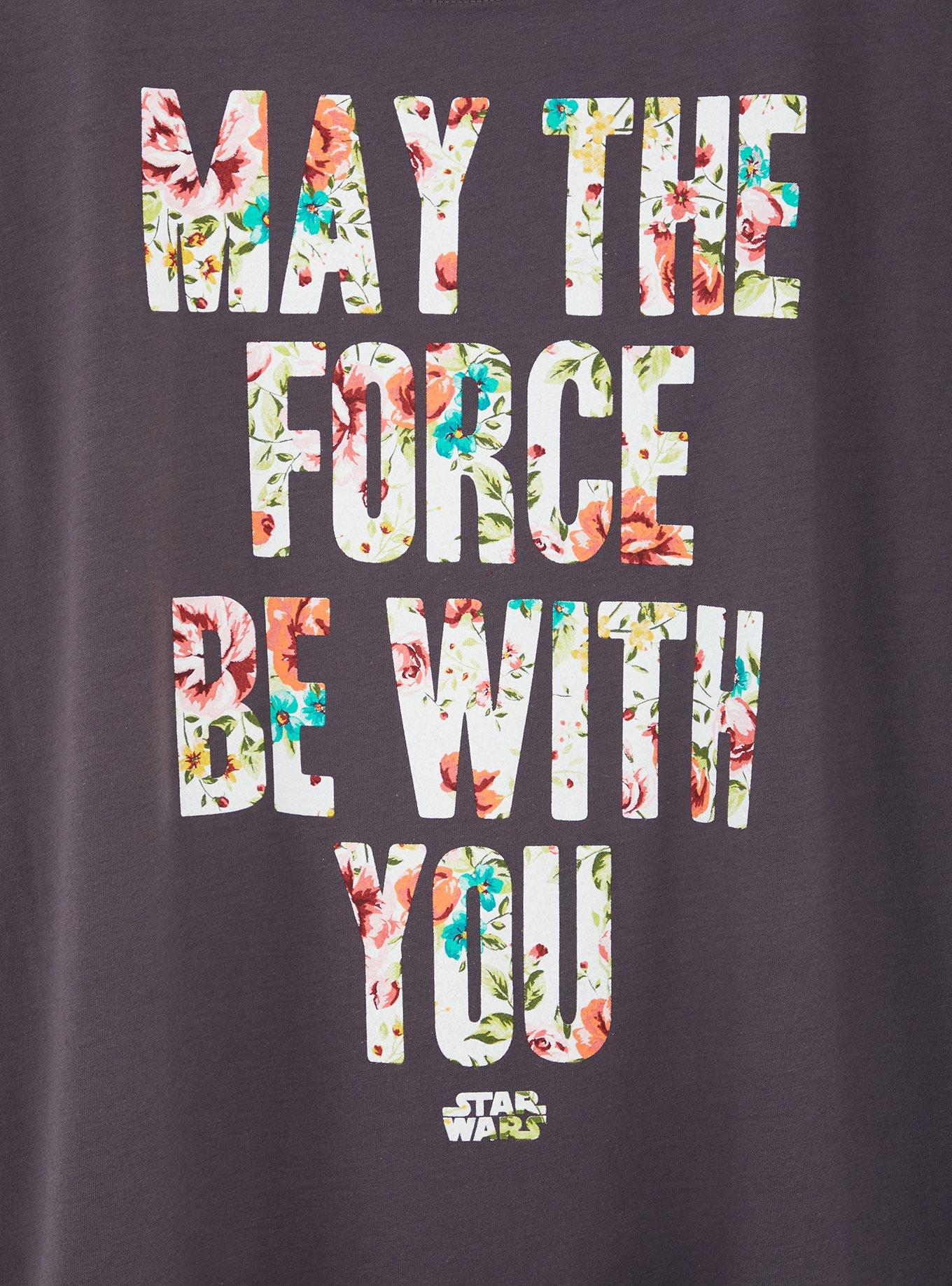 Plus Size Star Wars Force Slim Fit Crew Tee - Dark Slate Grey, NINE IRON, alternate