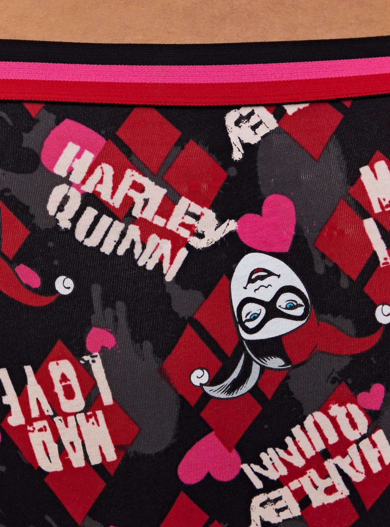 DC Comics Harley Quinn Multi Cotton Hipster Panty , MULTI, alternate