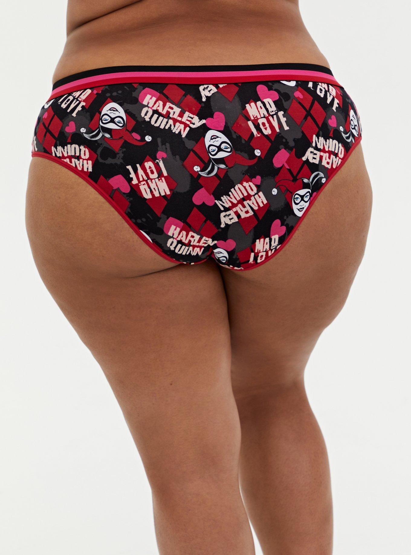 DC Comics Harley Quinn Multi Cotton Hipster Panty , MULTI, alternate