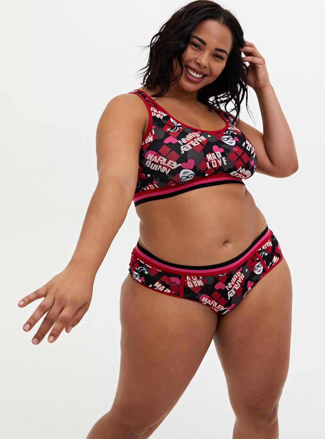 DC Comics Harley Quinn Multi Cotton Hipster Panty , MULTI, alternate