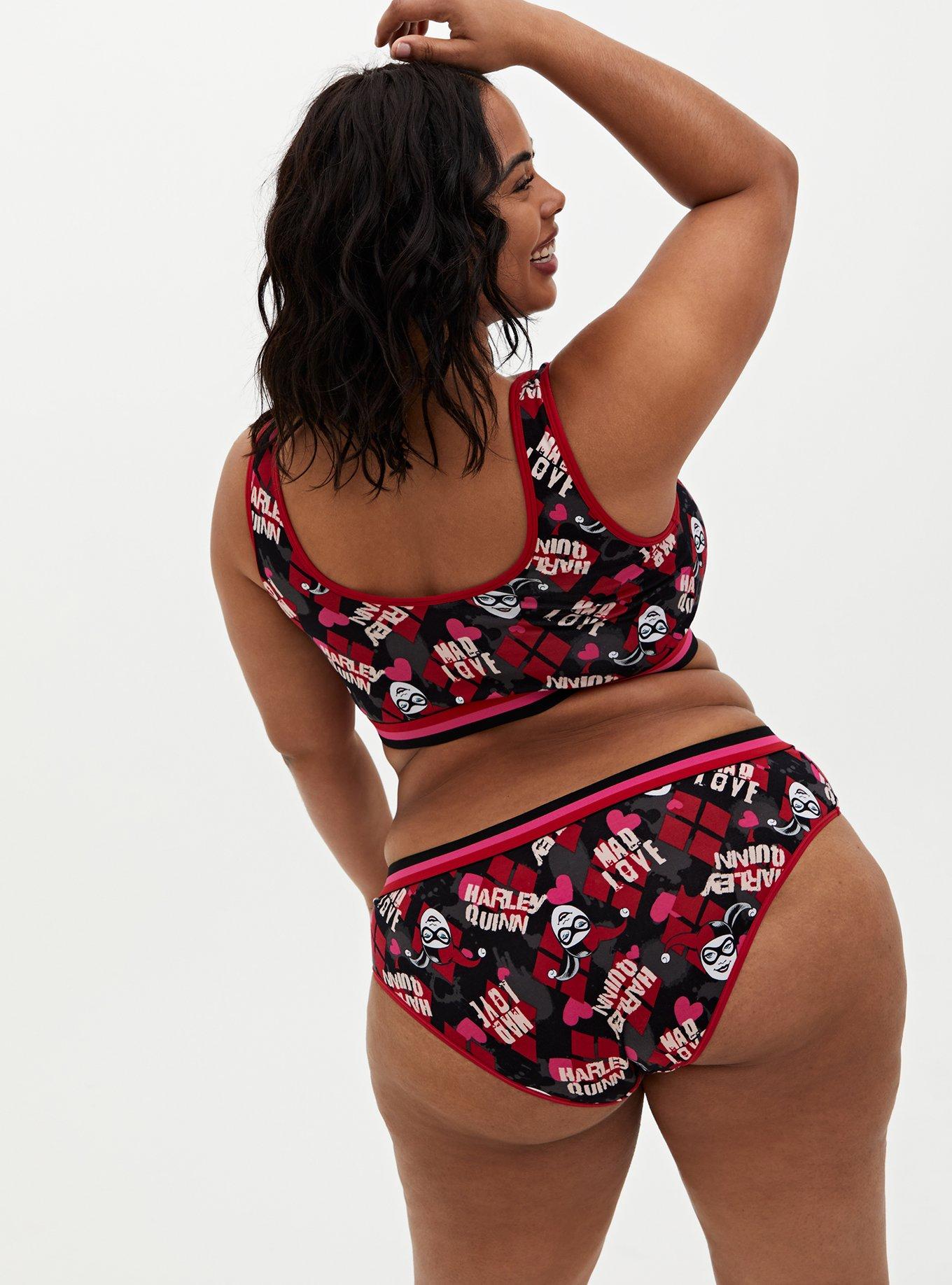 DC Comics Harley Quinn Multi Cotton Hipster Panty , MULTI, alternate