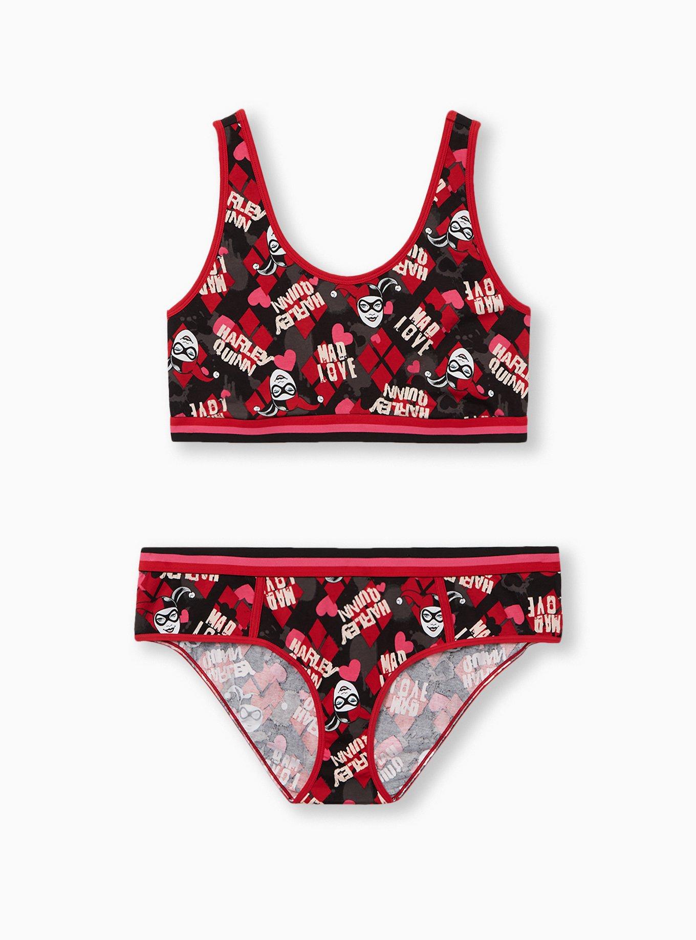 DC Comics Harley Quinn Multi Cotton Hipster Panty , MULTI, alternate