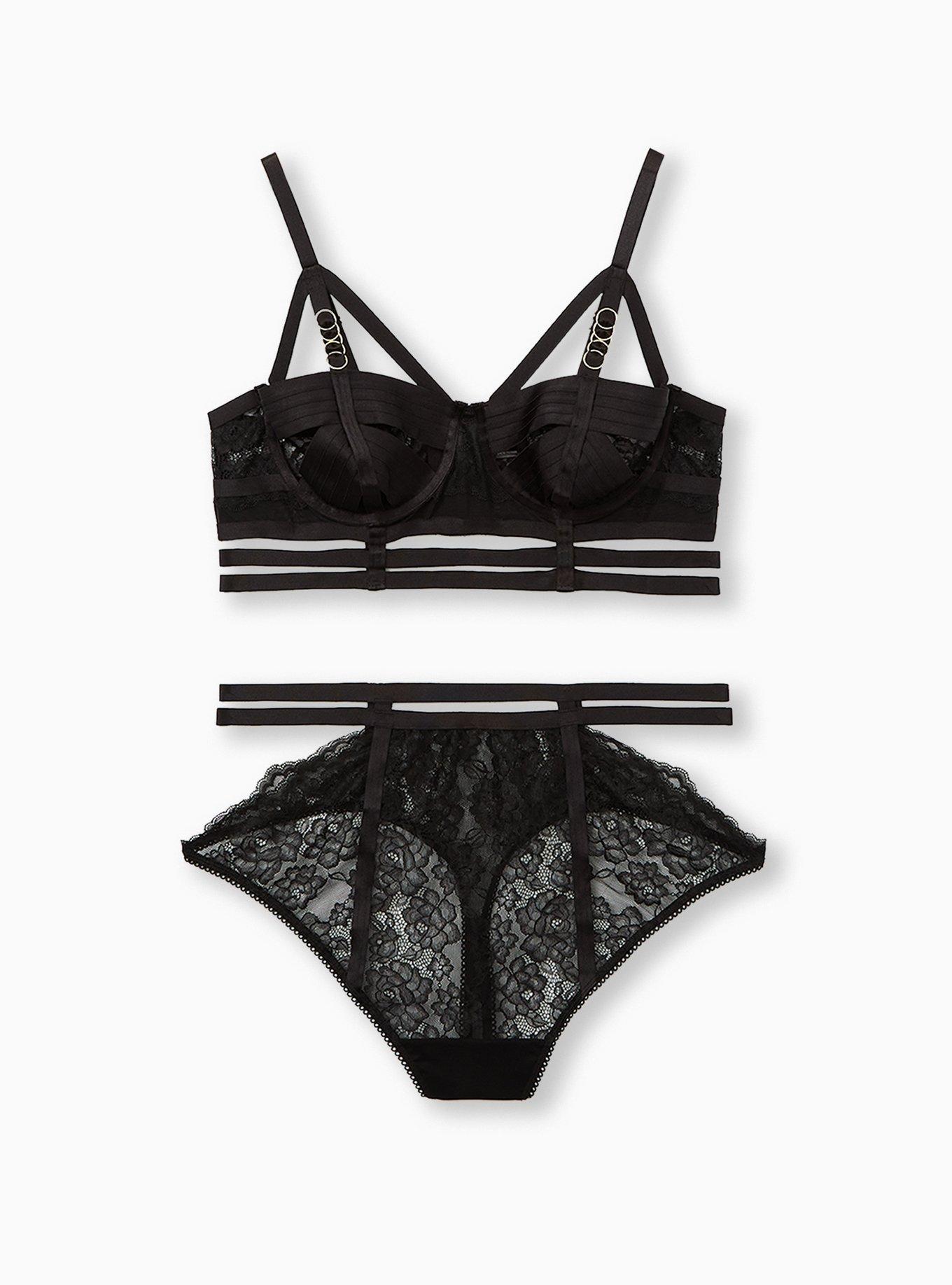 Indulgence Bralette - Black – The Rack Shack